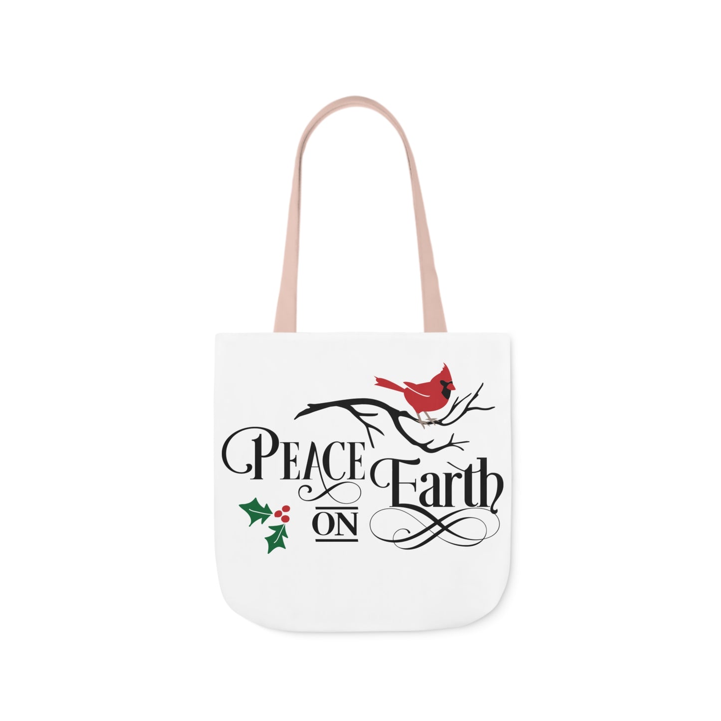 Peace On Earth Polyester Canvas Tote Bag