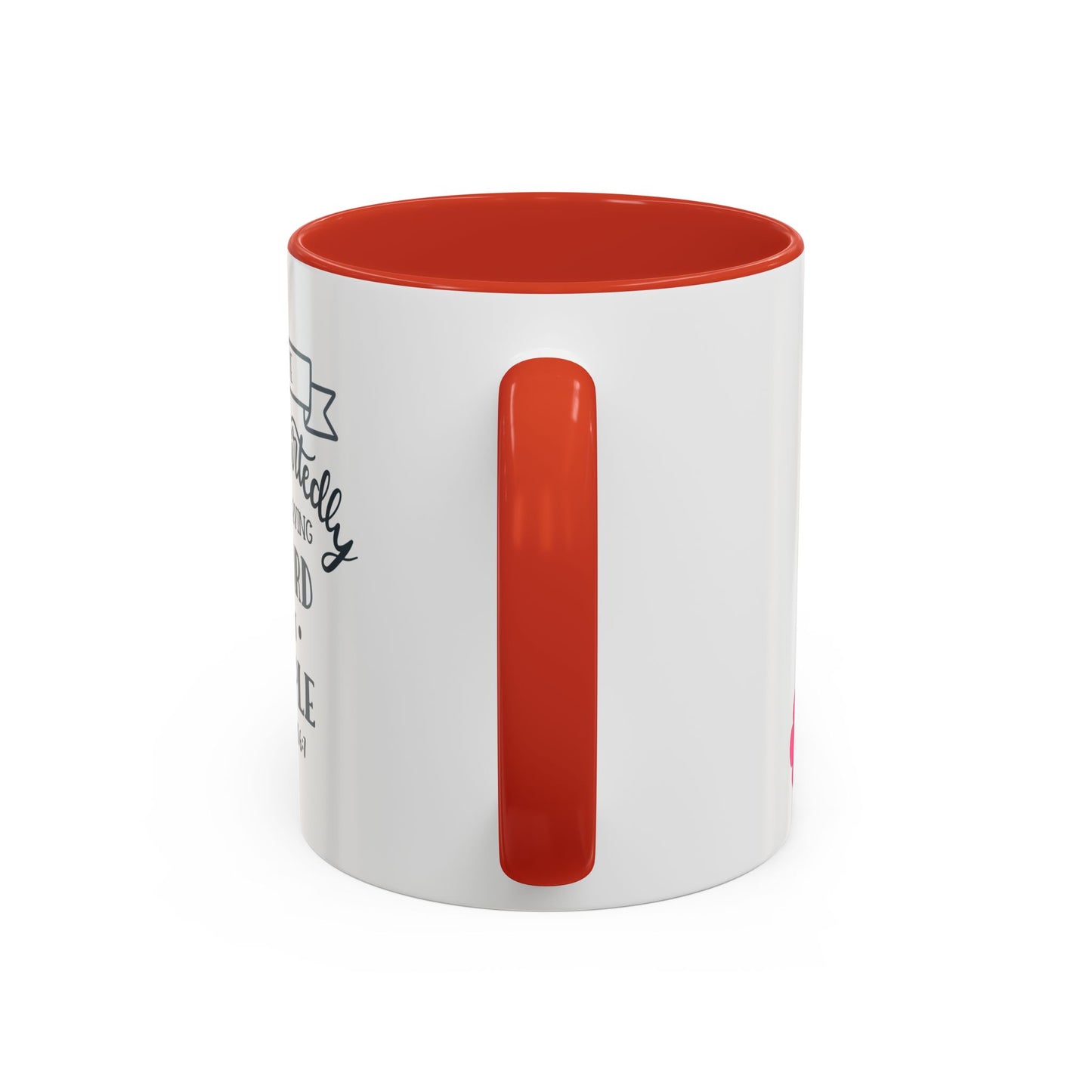 Serve Wholeheartedly As If Serving The Lord Accent Coffee Mug