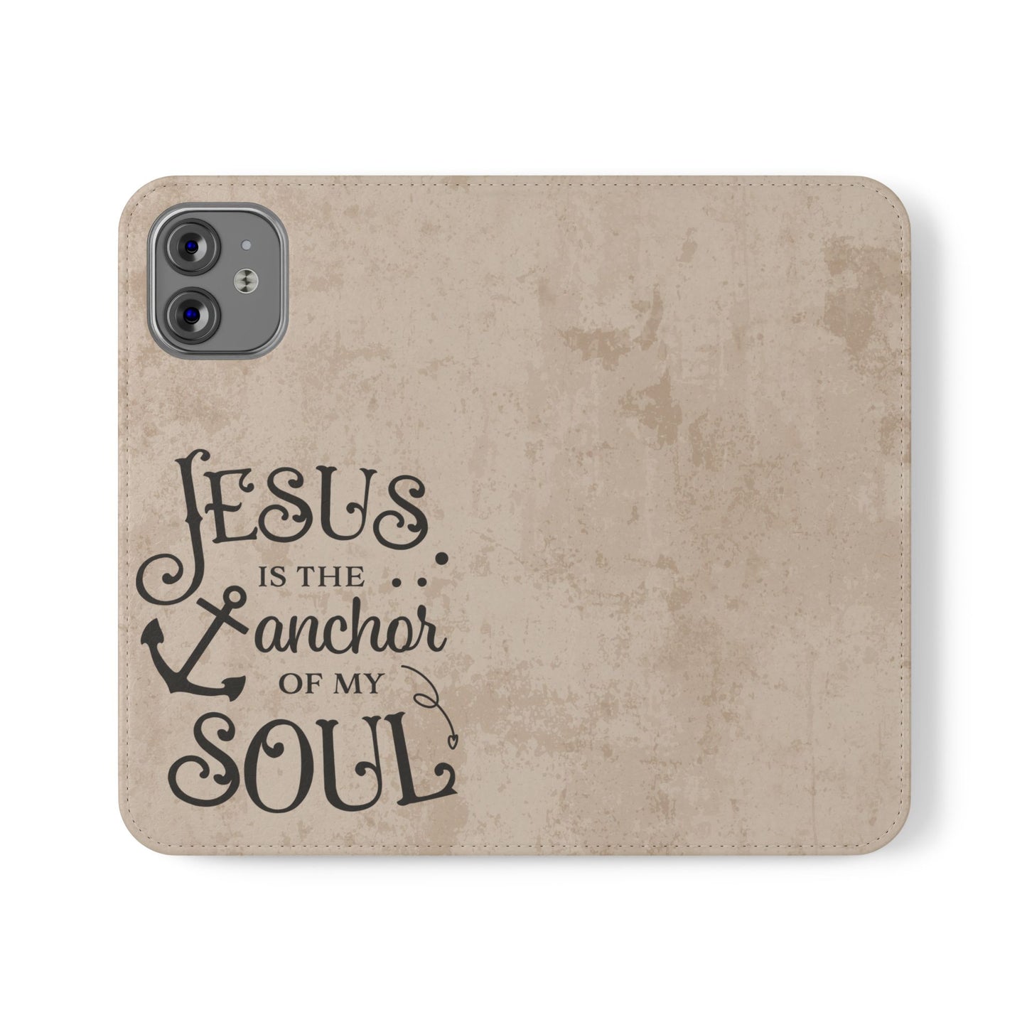 Jesus Flip Case Inspirational iPhone Samsung Wallet, Christian Gift, Faith-Based Accessory, Stylish Protection for Any Occasion