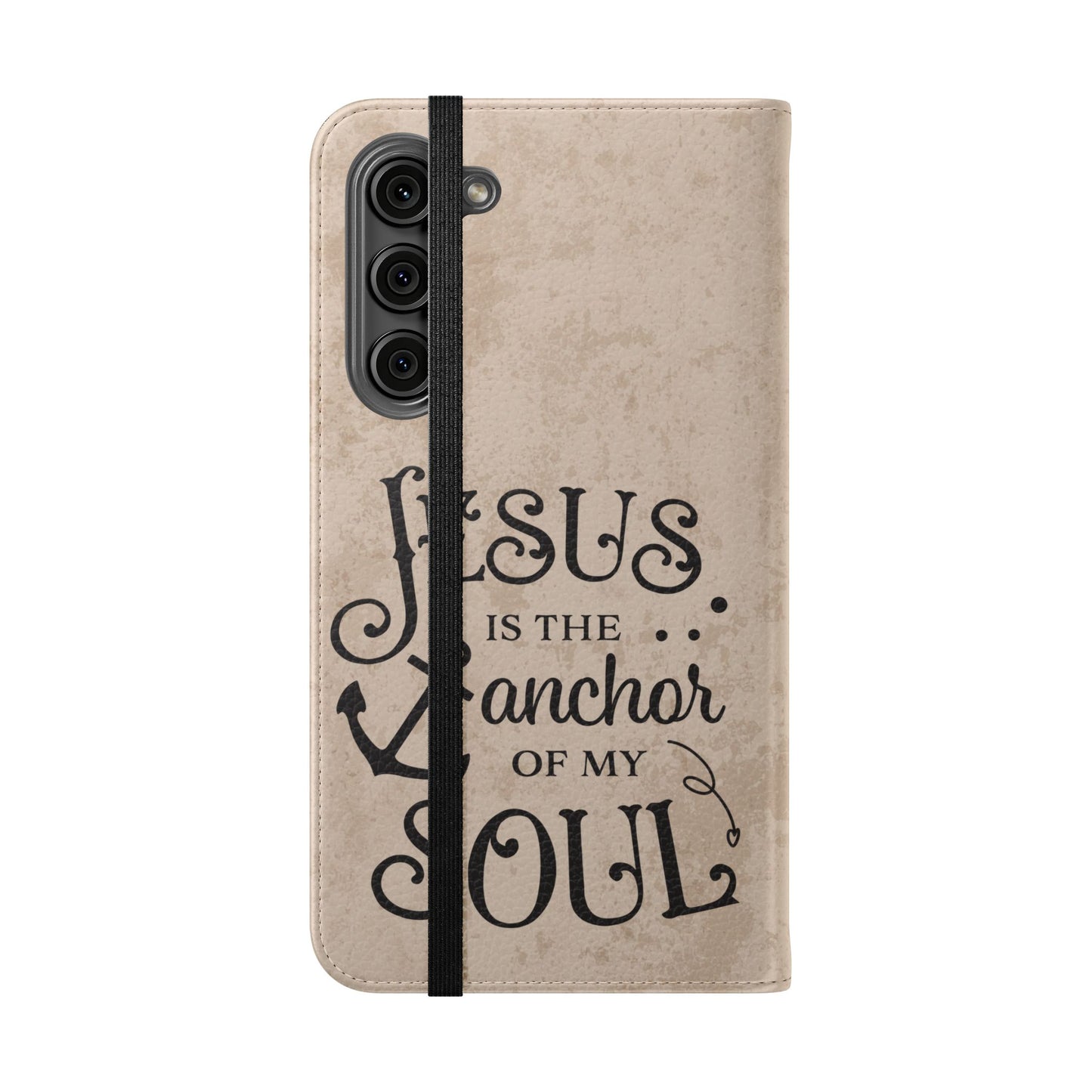 Jesus Flip Case Inspirational iPhone Samsung Wallet, Christian Gift, Faith-Based Accessory, Stylish Protection for Any Occasion