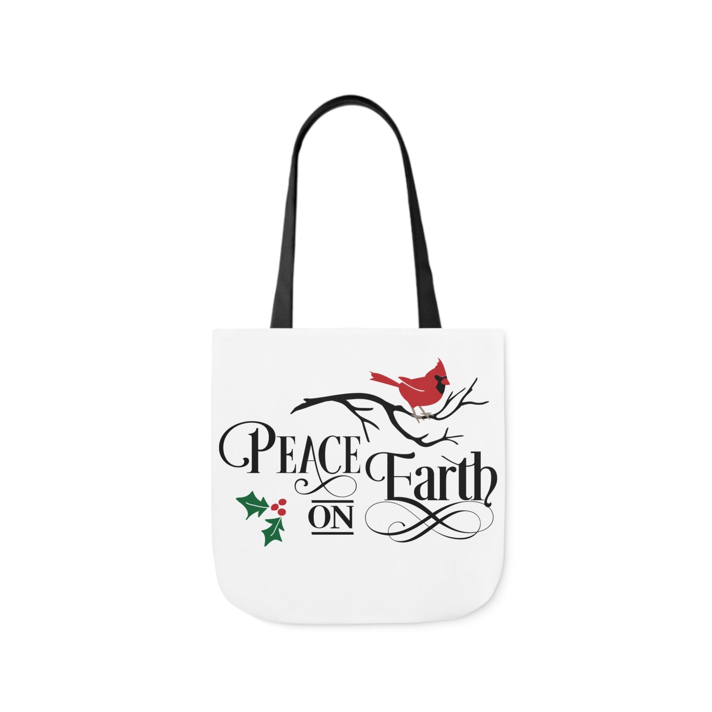 Peace On Earth Polyester Canvas Tote Bag