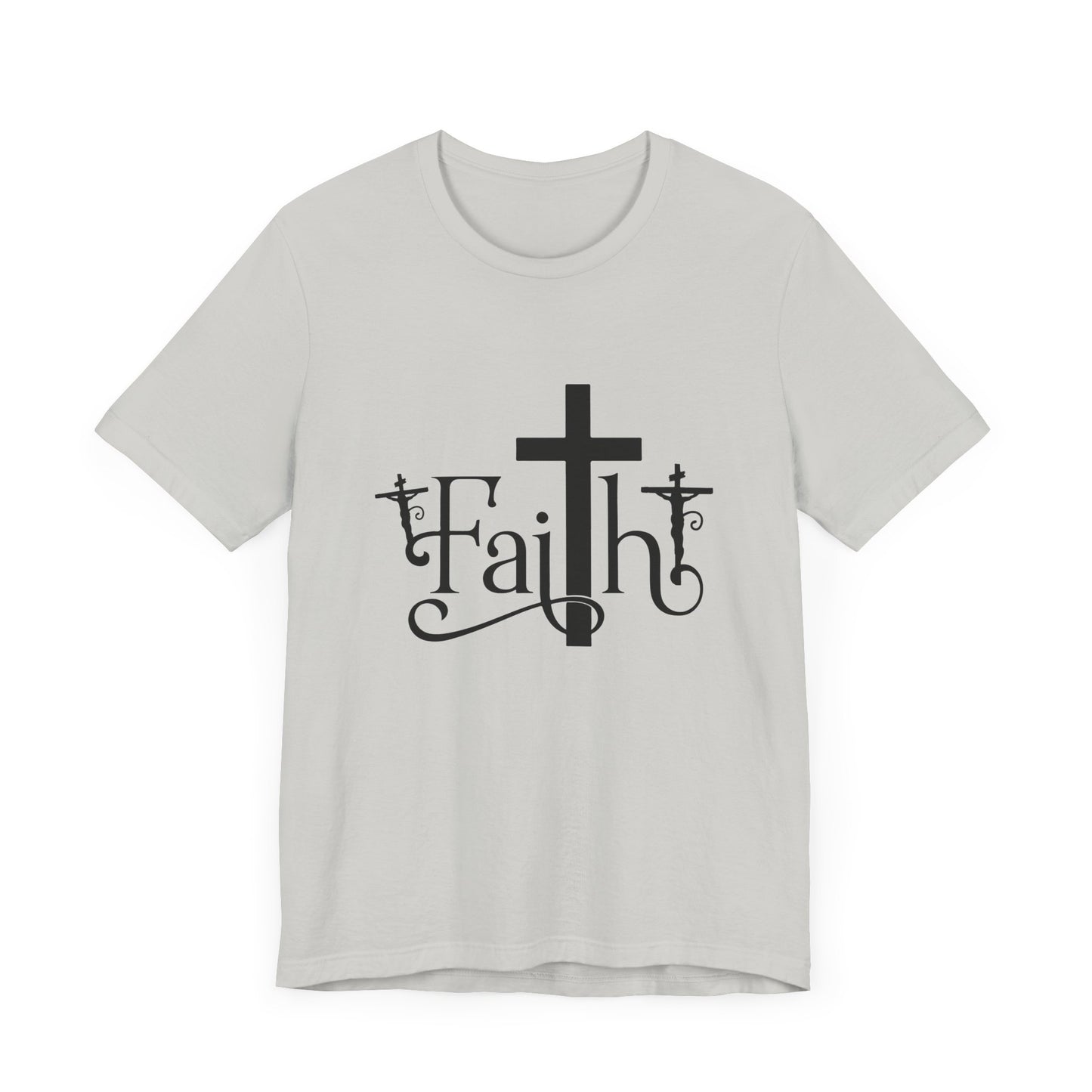 Faith Cross Unisex Jersey Short Sleeve Tee