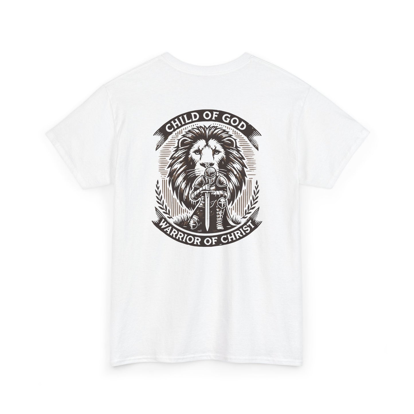 ‘Jesus is King’ & ‘Child of God’ Design Heavy Cotton Tee Christian T-Shirt