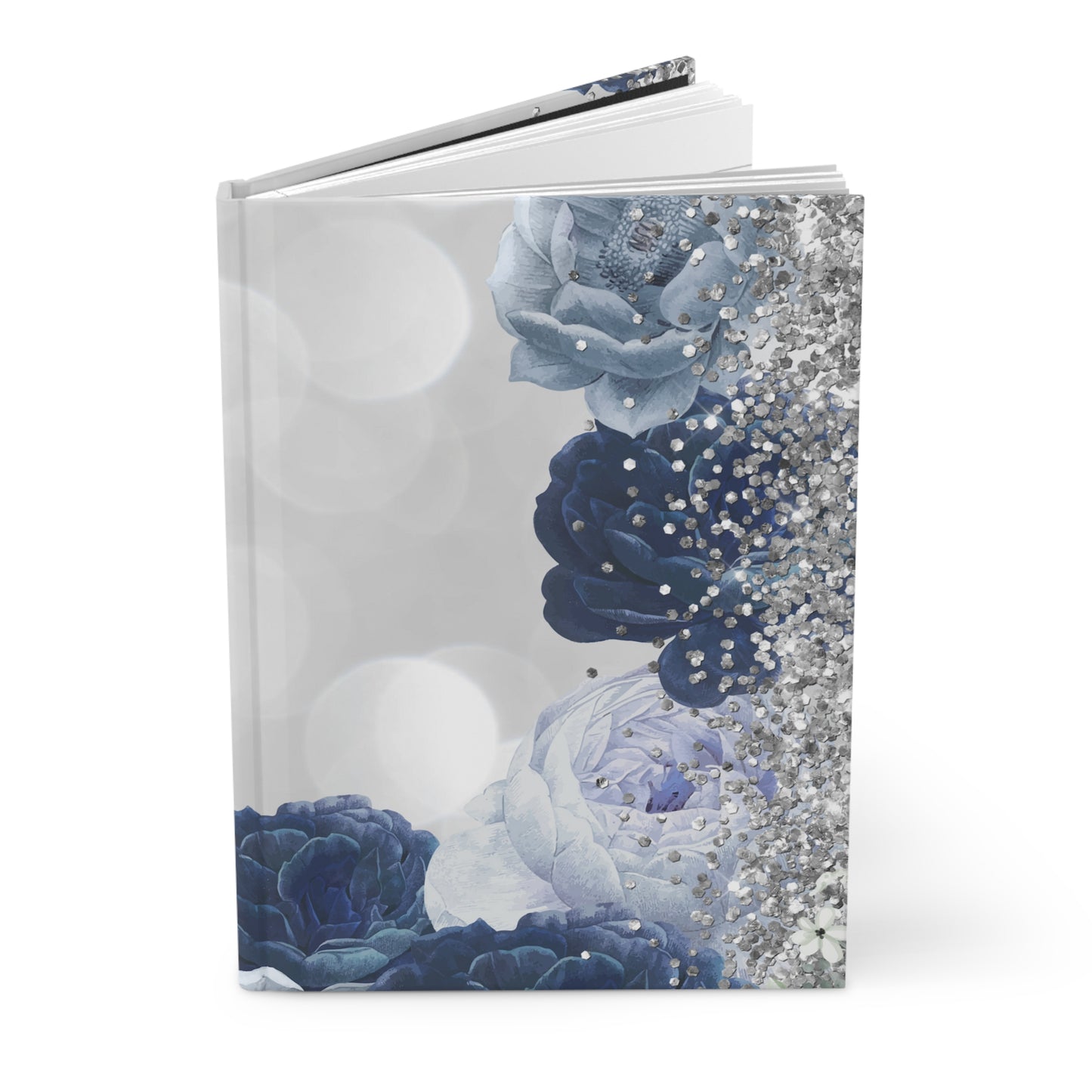 Blue Roses Hardcover Journal