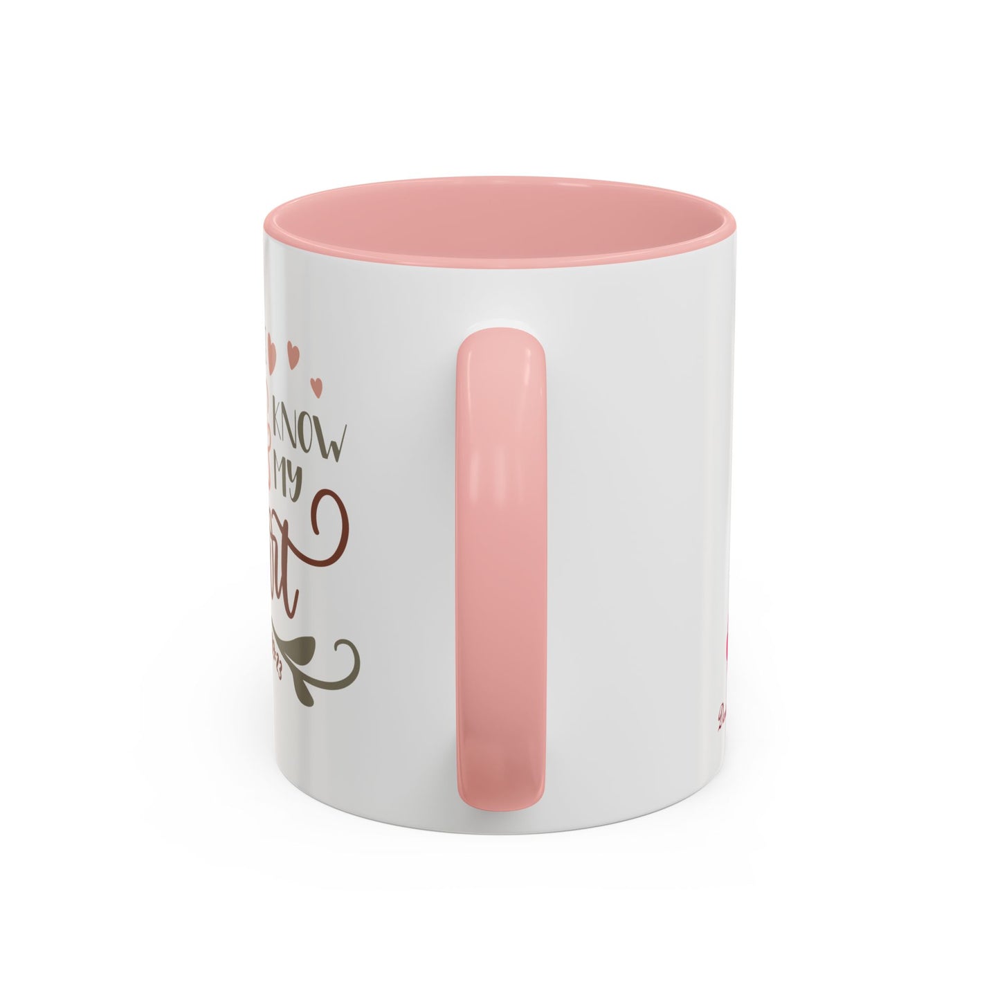 Search Me God & Know My Heart Accent Coffee Mug