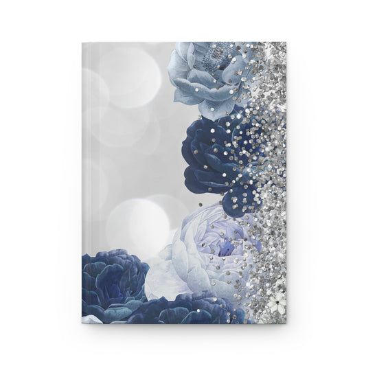 Blue Roses Hardcover Journal