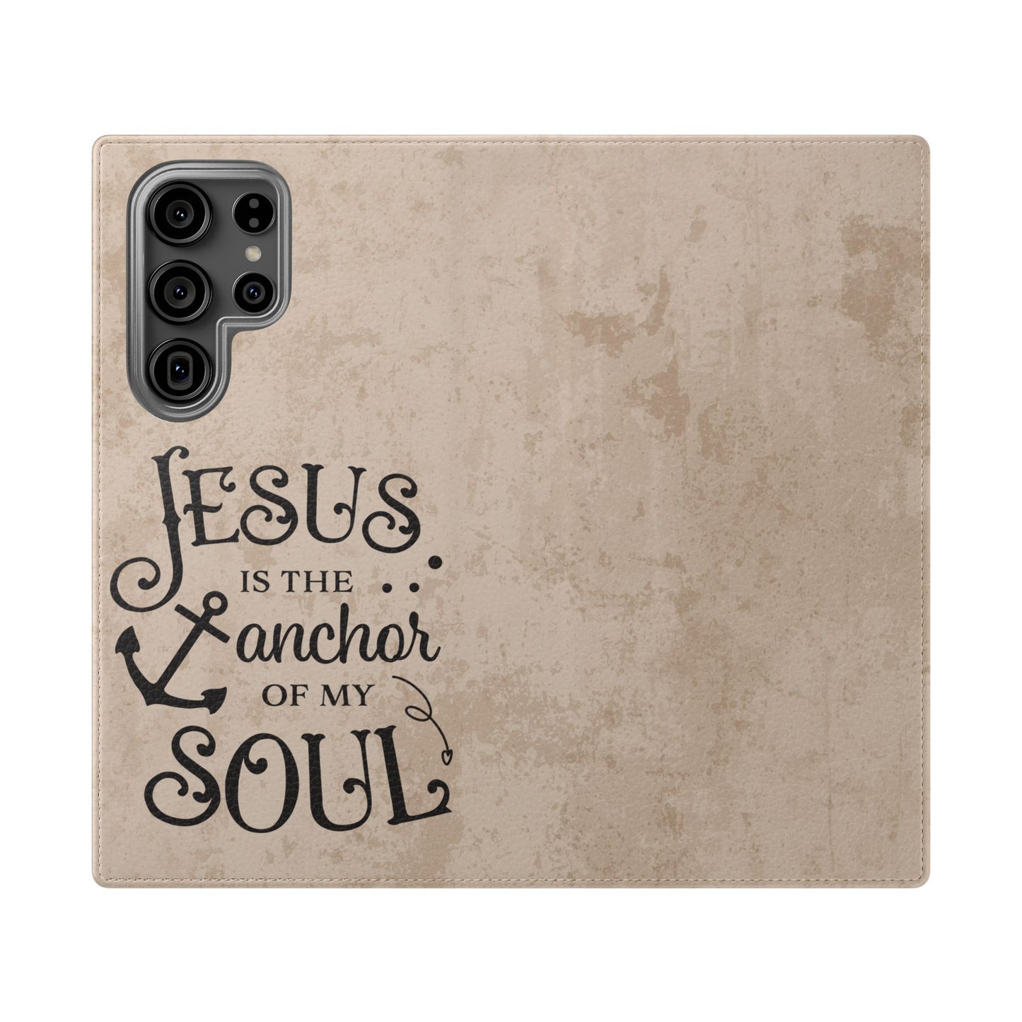 Jesus Flip Case Inspirational iPhone Samsung Wallet, Christian Gift, Faith-Based Accessory, Stylish Protection for Any Occasion