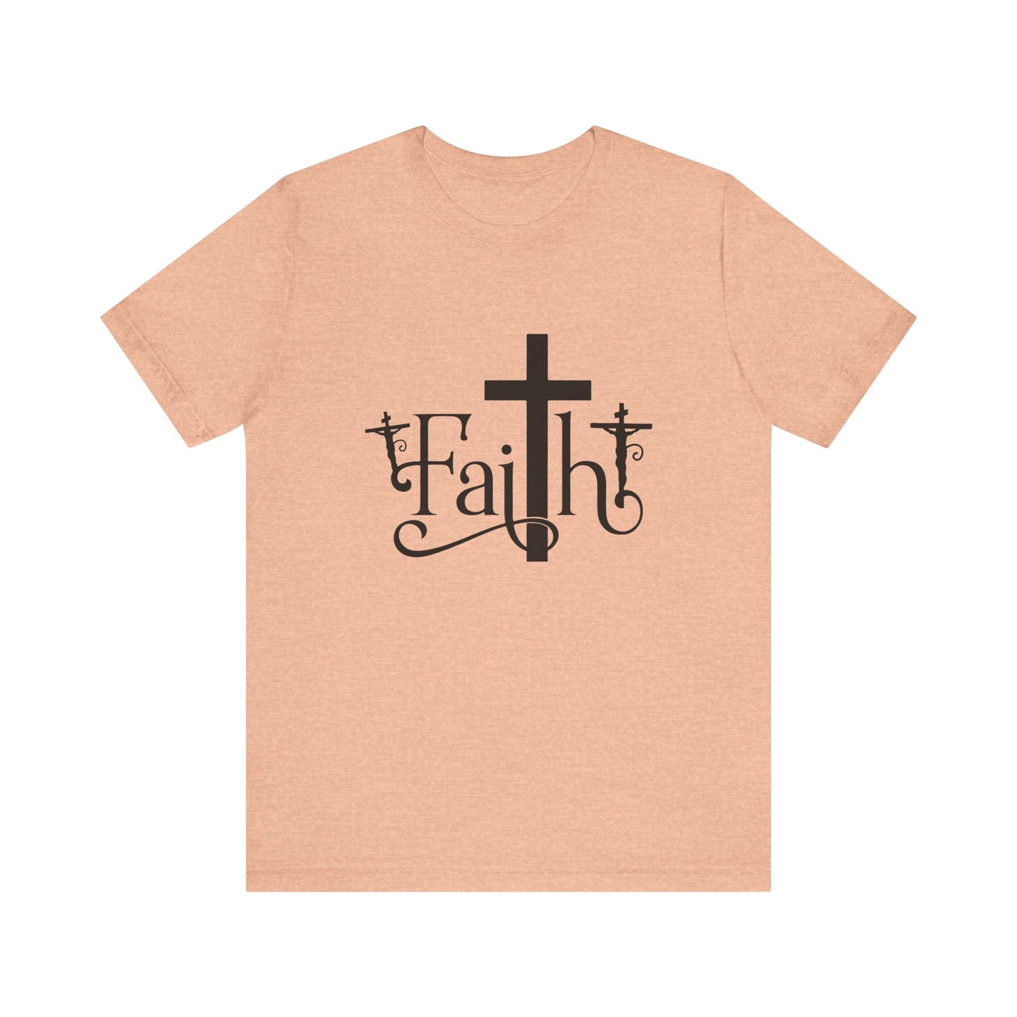 Faith Cross Unisex Jersey Short Sleeve Tee