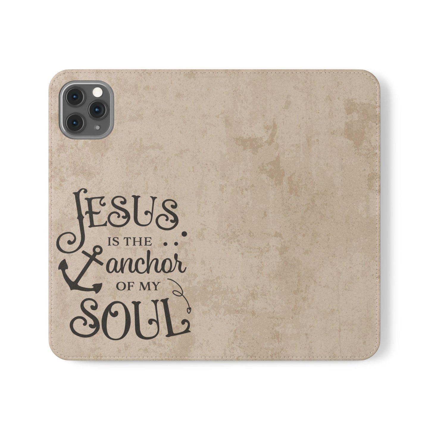Jesus Flip Case Inspirational iPhone Samsung Wallet, Christian Gift, Faith-Based Accessory, Stylish Protection for Any Occasion