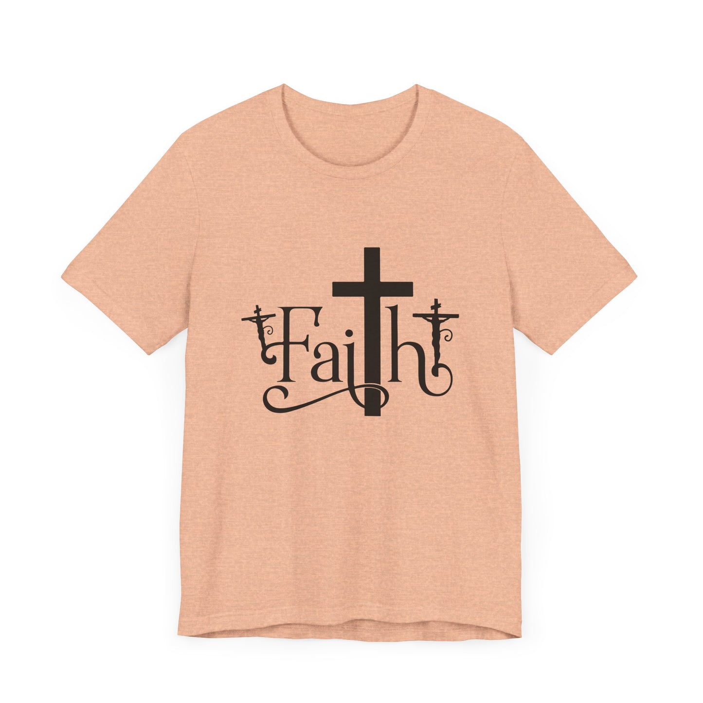 Faith Cross Unisex Jersey Short Sleeve Tee