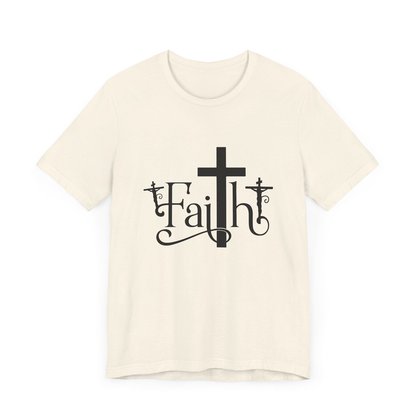 Faith Cross Unisex Jersey Short Sleeve Tee