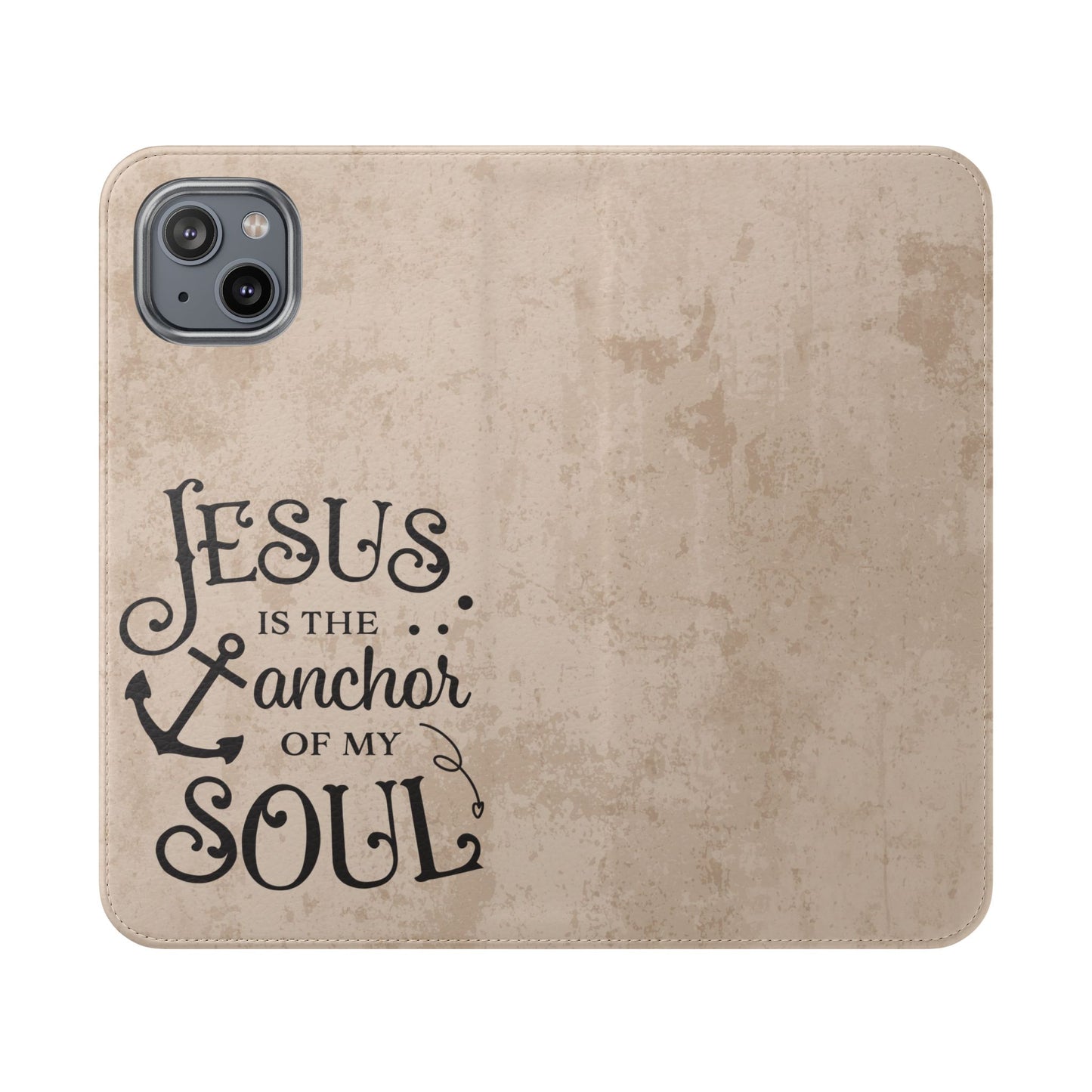 Jesus Flip Case Inspirational iPhone Samsung Wallet, Christian Gift, Faith-Based Accessory, Stylish Protection for Any Occasion