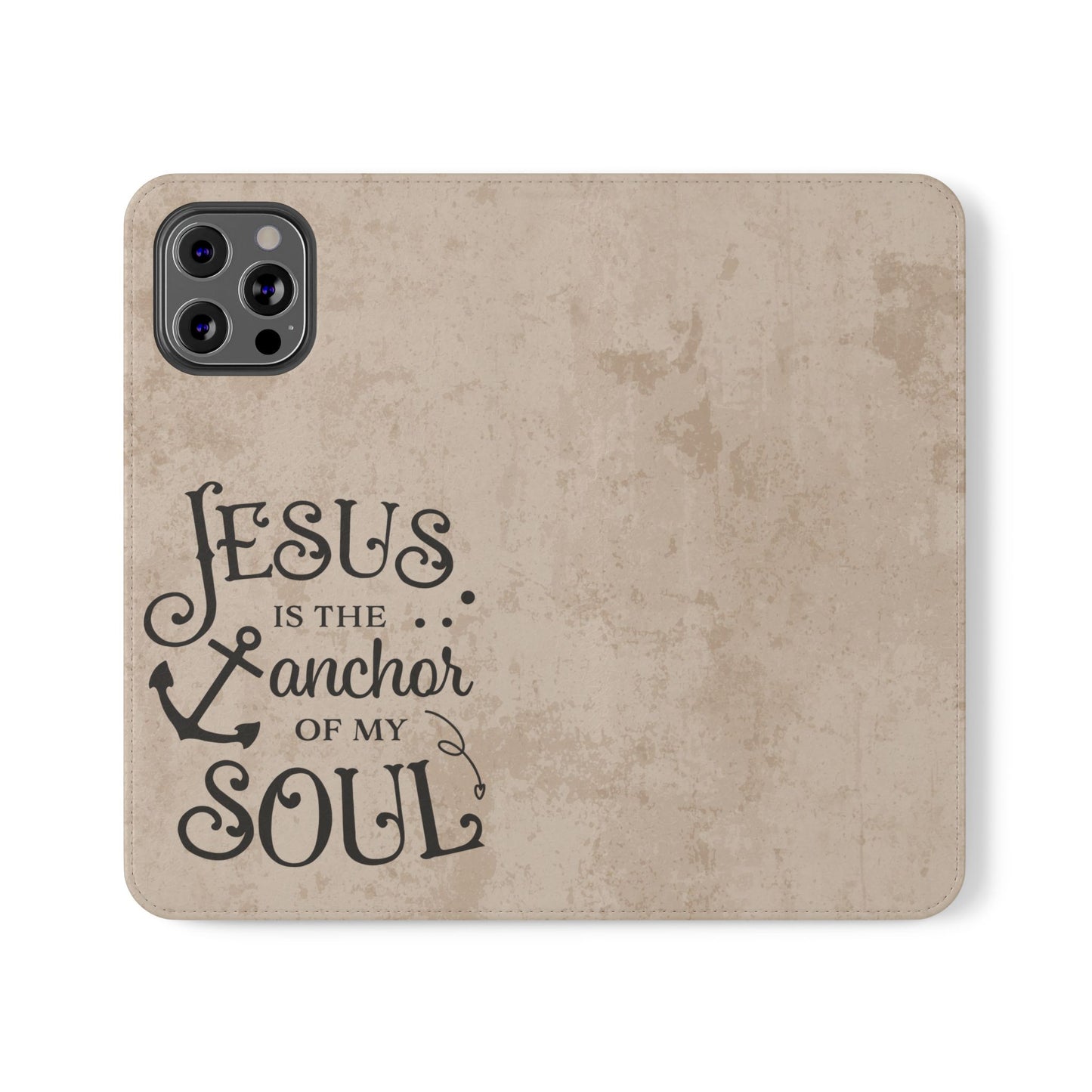 Jesus Flip Case Inspirational iPhone Samsung Wallet, Christian Gift, Faith-Based Accessory, Stylish Protection for Any Occasion