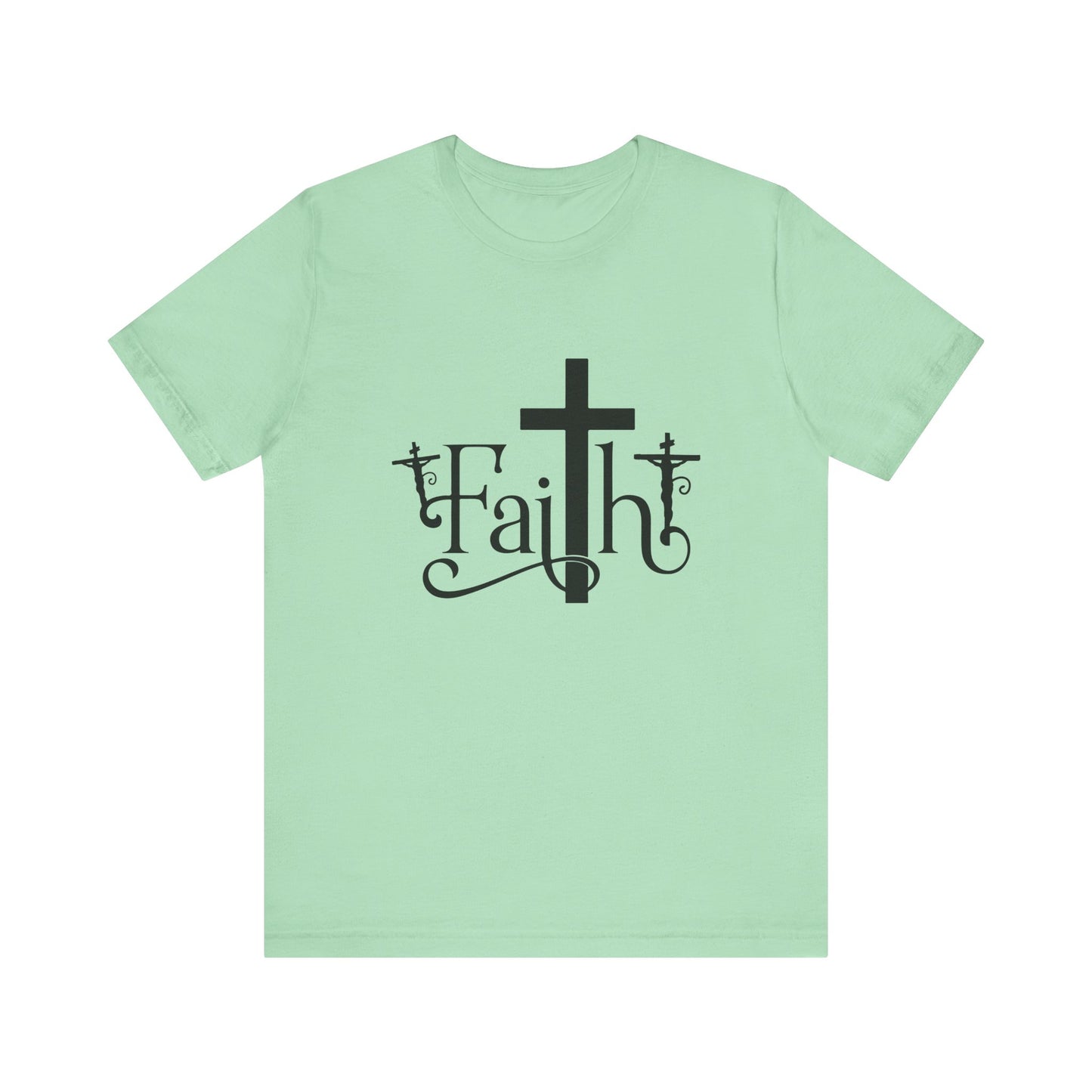 Faith Cross Unisex Jersey Short Sleeve Tee