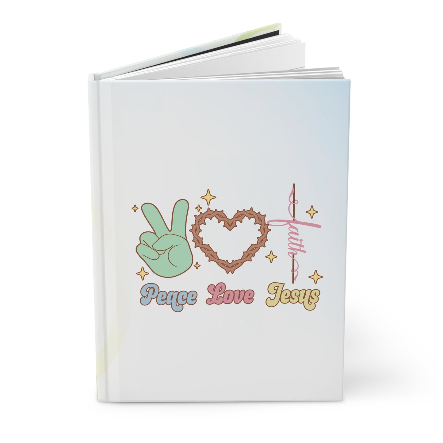 Peace Love Jesus Hardcover Journal