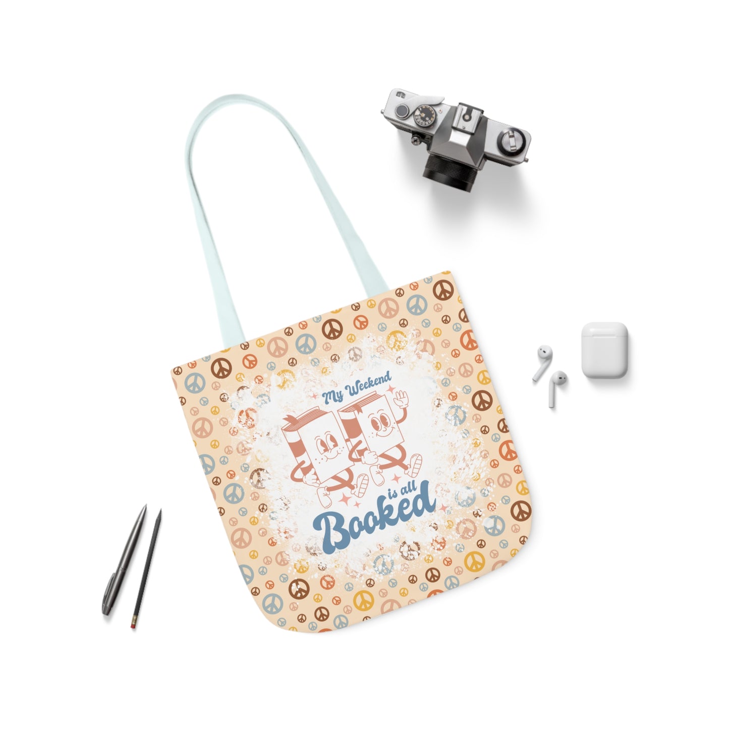 My Weekend Is All Booked Polyester Canvas Tote Bag