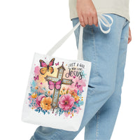 Just A Girl Who Loves Jesus Tote Bag