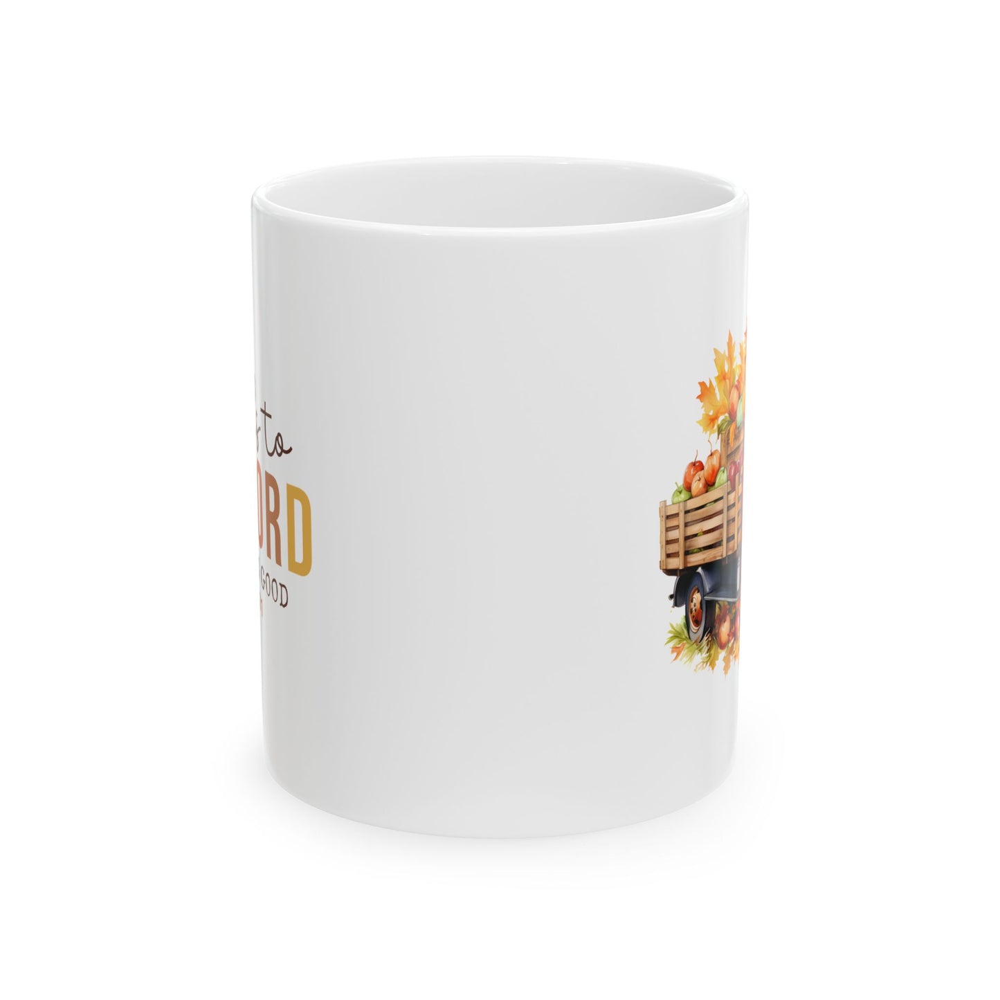 Give Thanks To The Lord For He Is Good Scripture Ceramic Mug
