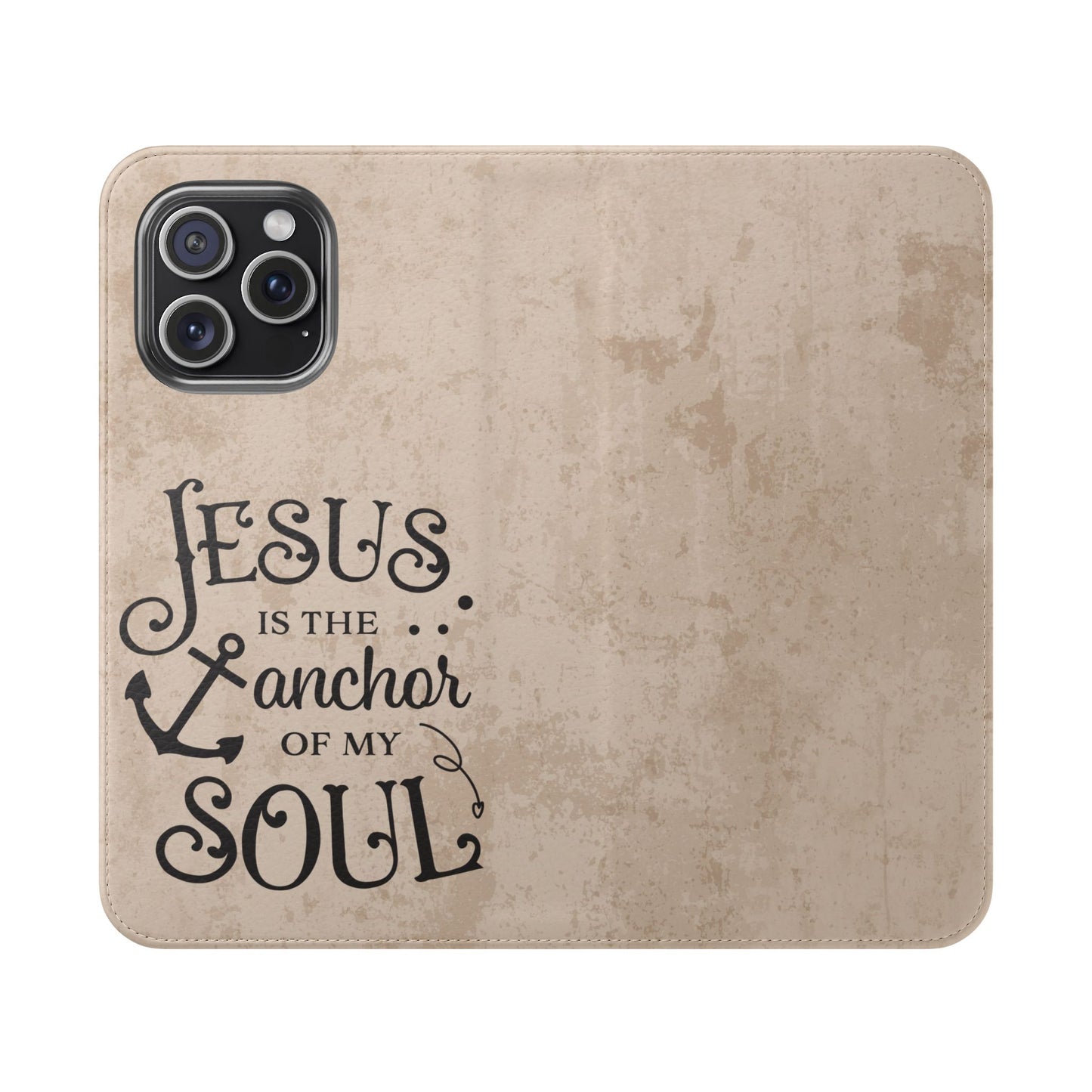 Jesus Flip Case Inspirational iPhone Samsung Wallet, Christian Gift, Faith-Based Accessory, Stylish Protection for Any Occasion
