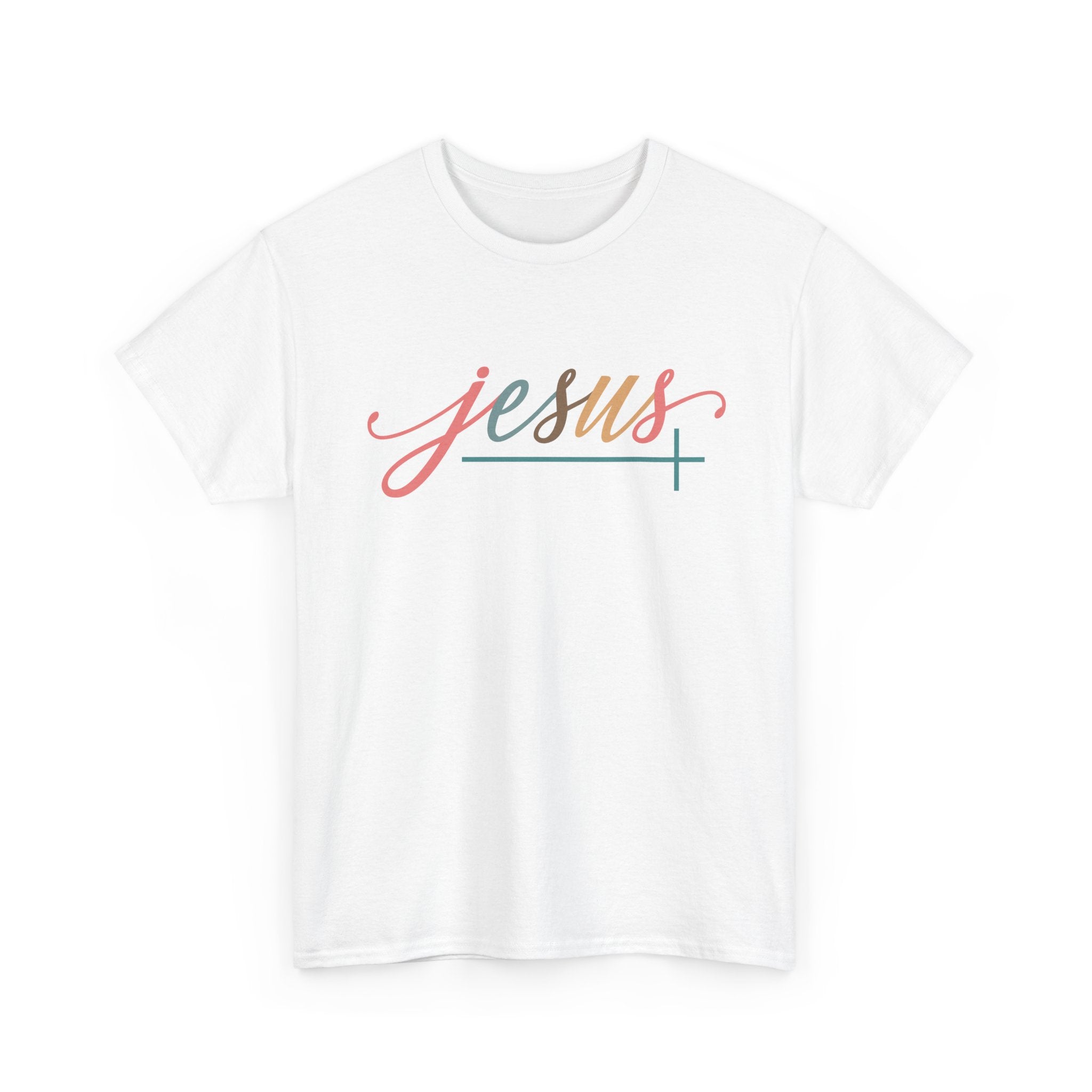 Inspirational Jesus The Way The Truth The Life Quote Heavy Cotton Tee Christian Faith T-Shirt