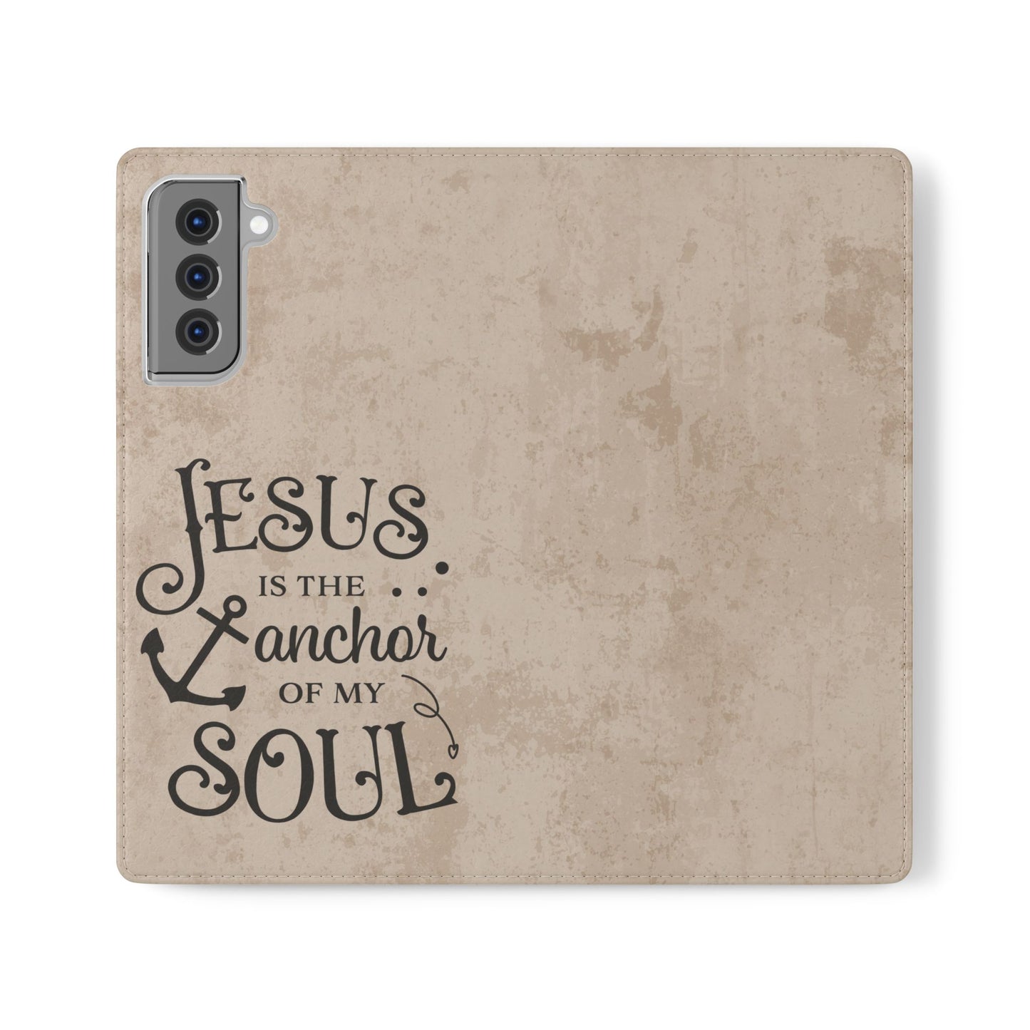 Jesus Flip Case Inspirational iPhone Samsung Wallet, Christian Gift, Faith-Based Accessory, Stylish Protection for Any Occasion
