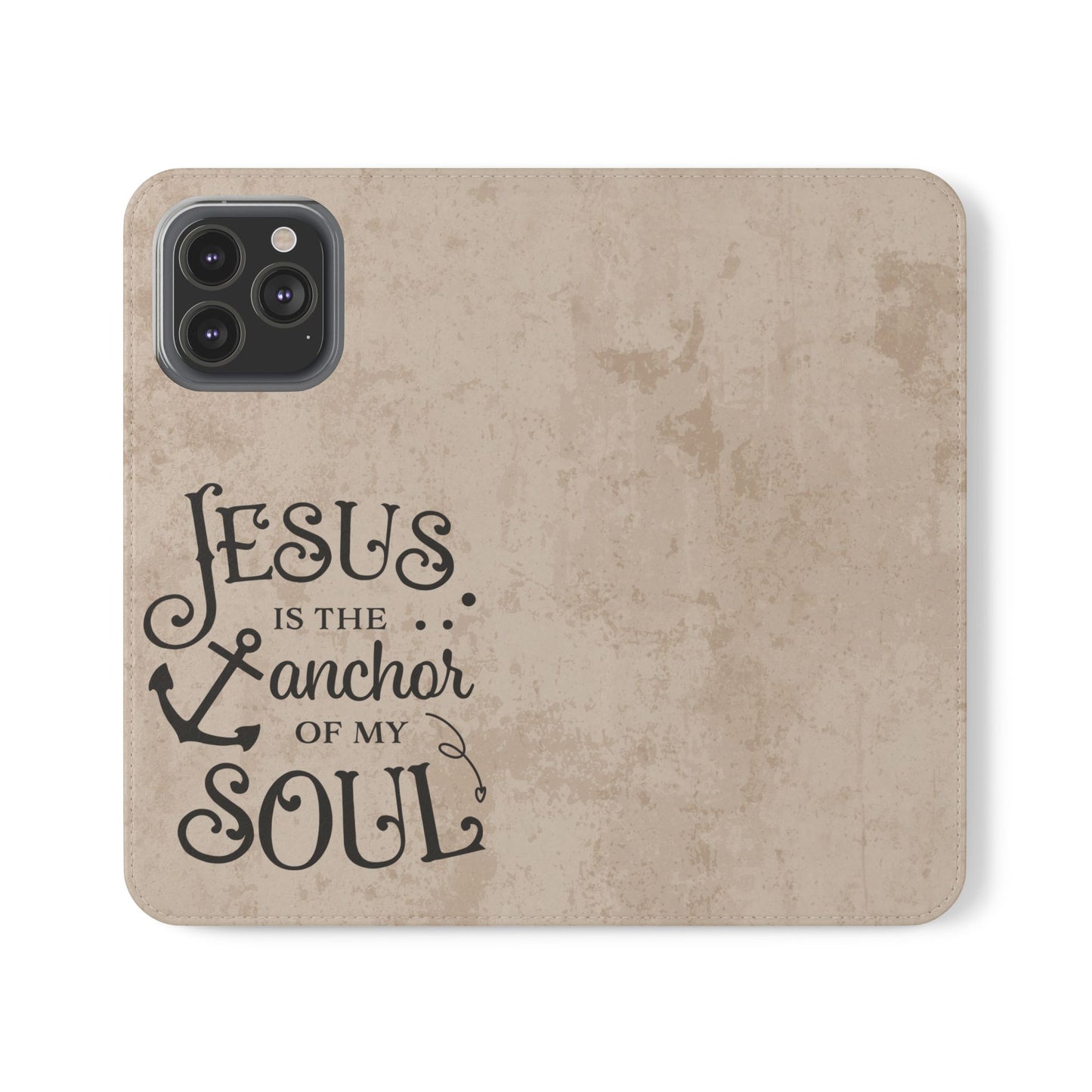 Jesus Flip Case Inspirational iPhone Samsung Wallet, Christian Gift, Faith-Based Accessory, Stylish Protection for Any Occasion