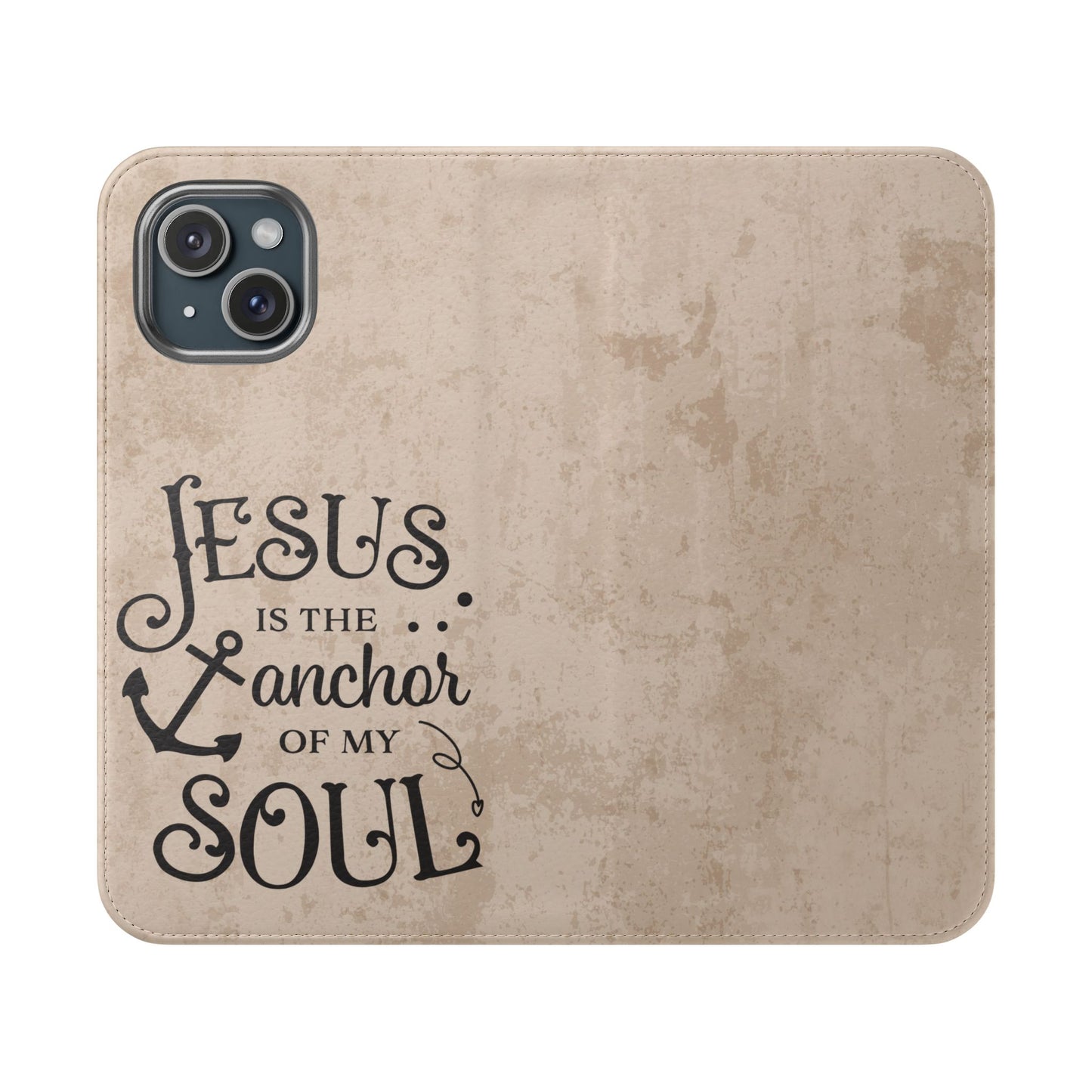 Jesus Flip Case Inspirational iPhone Samsung Wallet, Christian Gift, Faith-Based Accessory, Stylish Protection for Any Occasion
