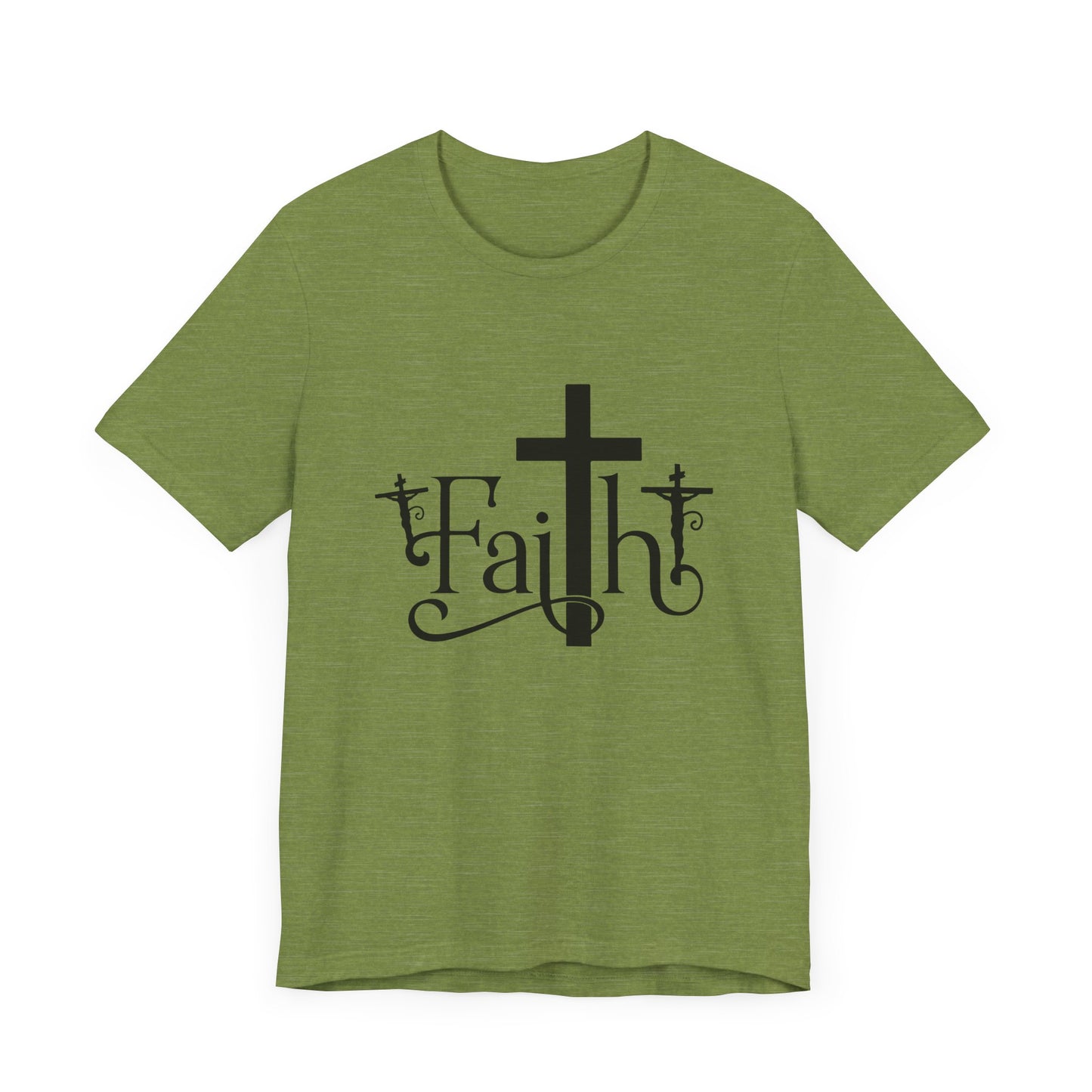 Faith Cross Unisex Jersey Short Sleeve Tee