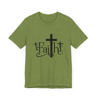 Faith Cross Unisex Jersey Short Sleeve Tee