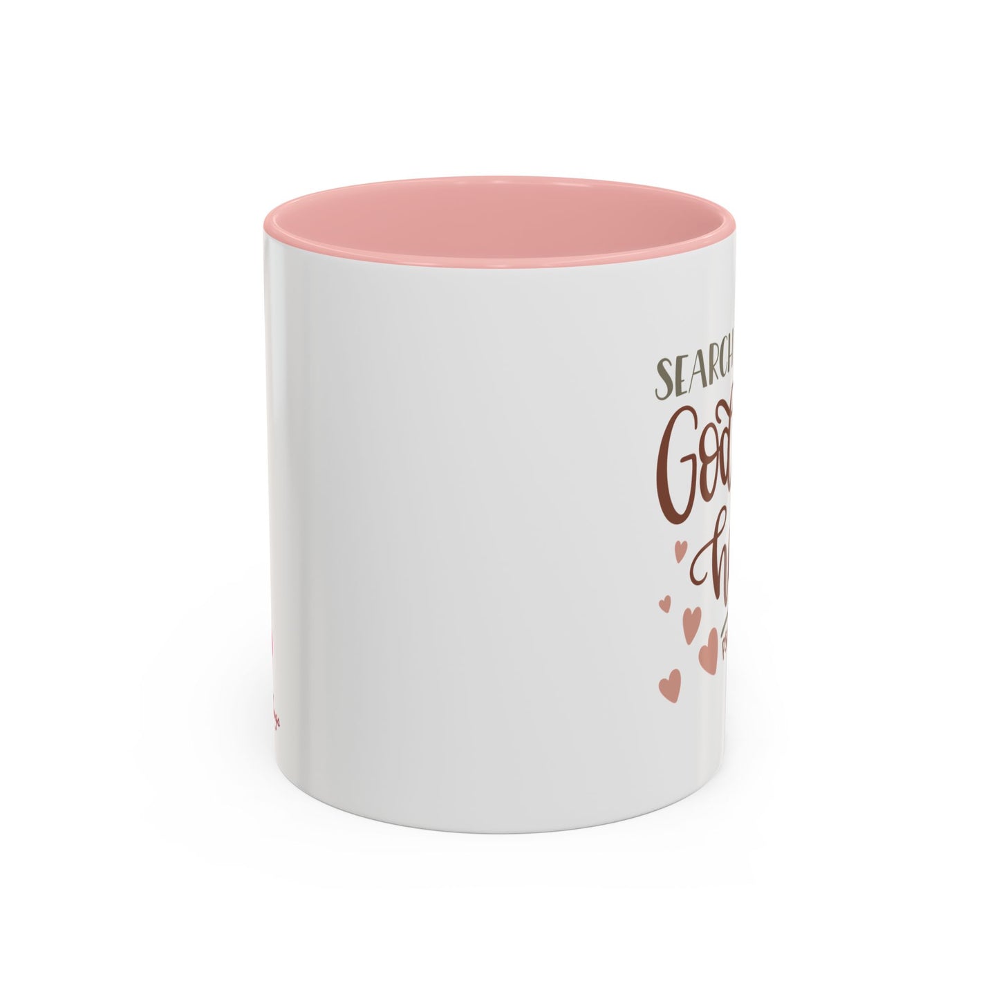 Search Me God & Know My Heart Accent Coffee Mug