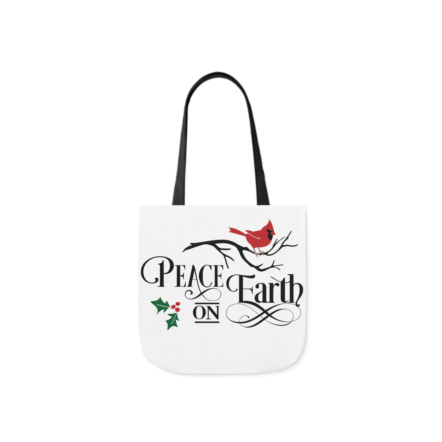 Peace On Earth Polyester Canvas Tote Bag