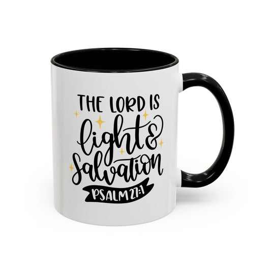 The Lord Is Light & Salvation Accent Coffee Mug