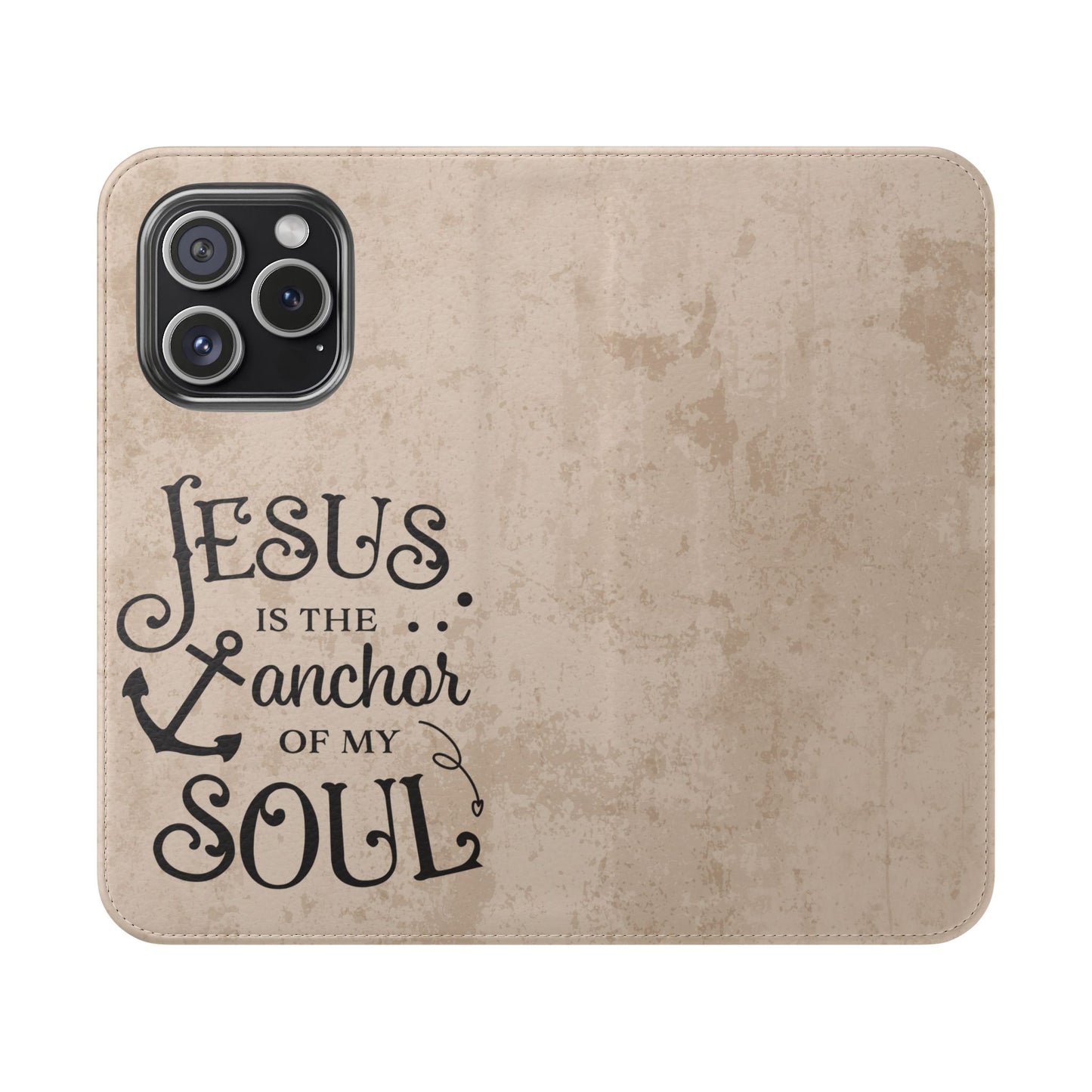 Jesus Flip Case Inspirational iPhone Samsung Wallet, Christian Gift, Faith-Based Accessory, Stylish Protection for Any Occasion