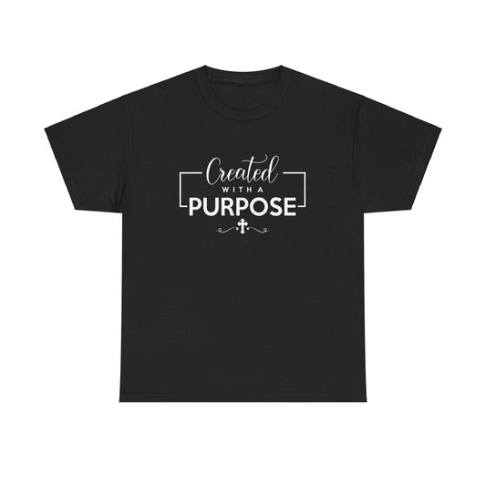 Created With A Purpose Unisex Heavy Cotton Tee