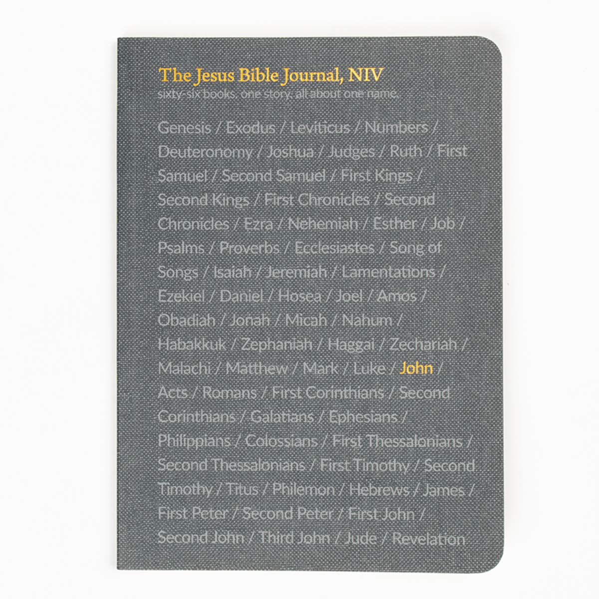 The Jesus Bible Journal, John, NIV, Paperback, Comfort Print