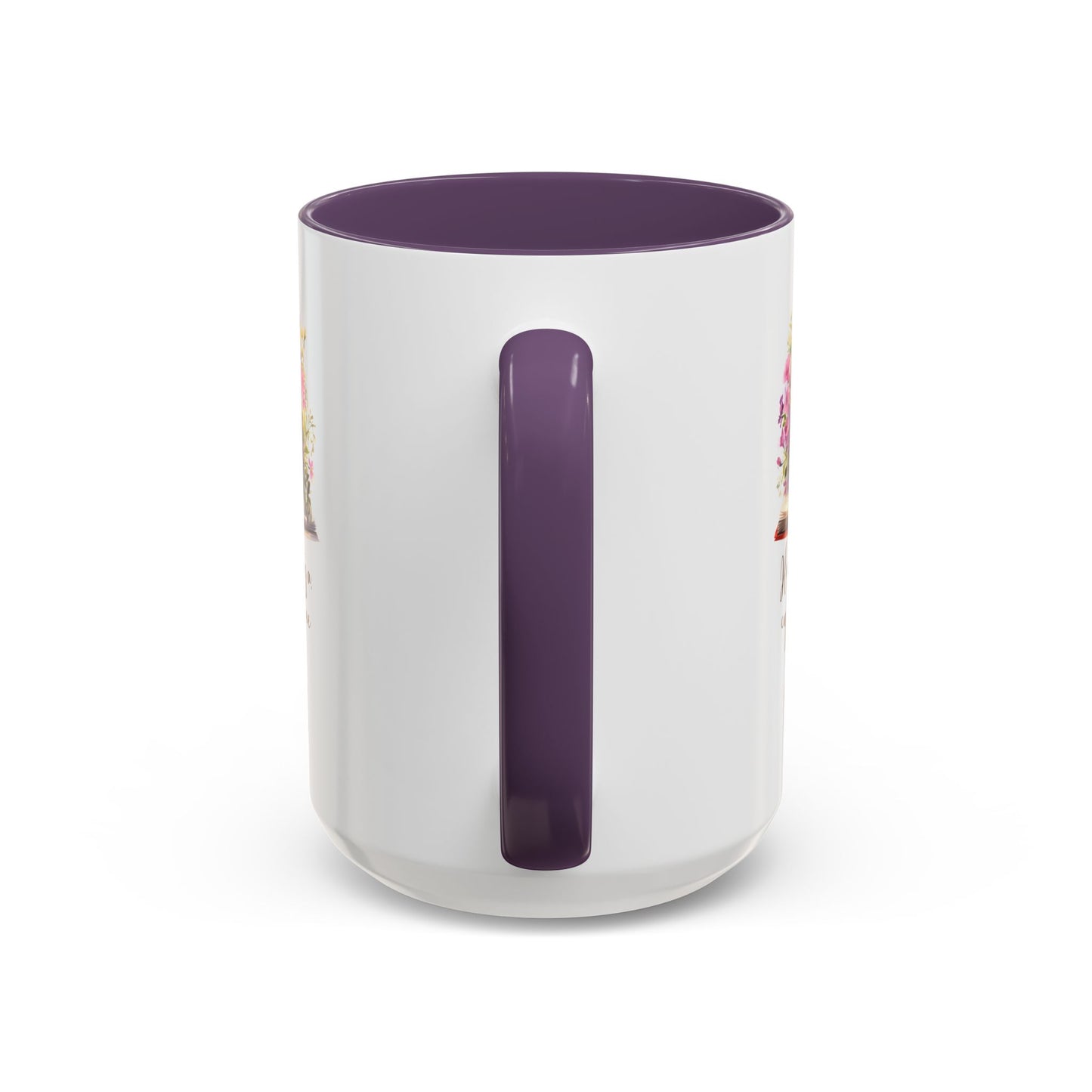 Happiness Is A Cup Of Coffee & My Bible Accent Coffee Mug
