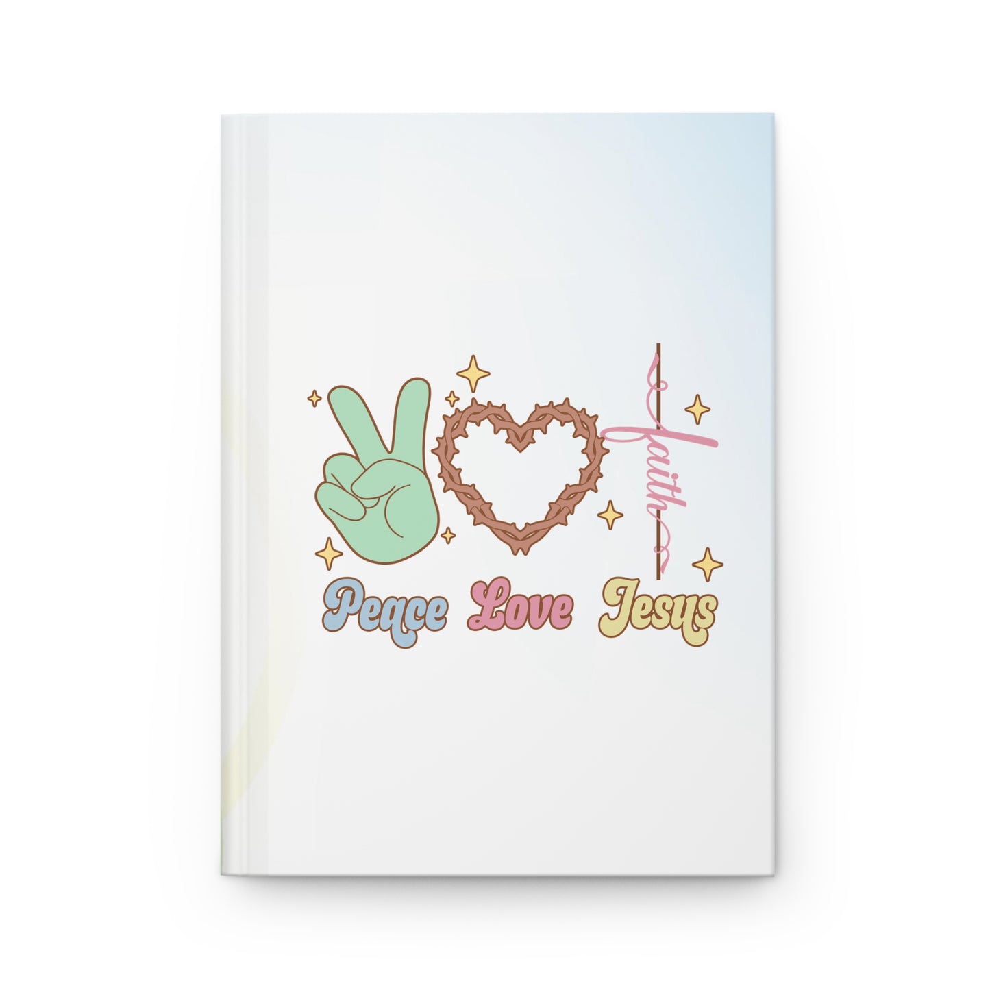 Peace Love Jesus Hardcover Journal