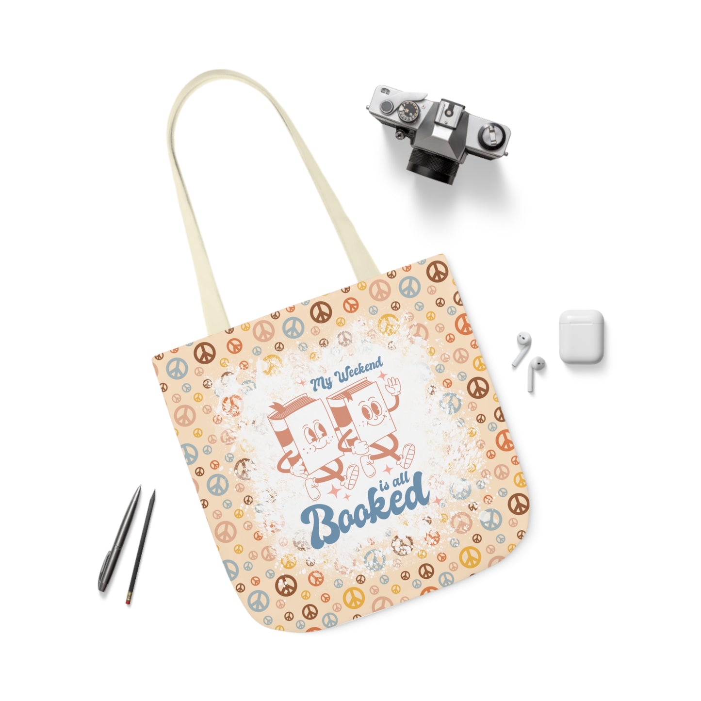 My Weekend Is All Booked Polyester Canvas Tote Bag