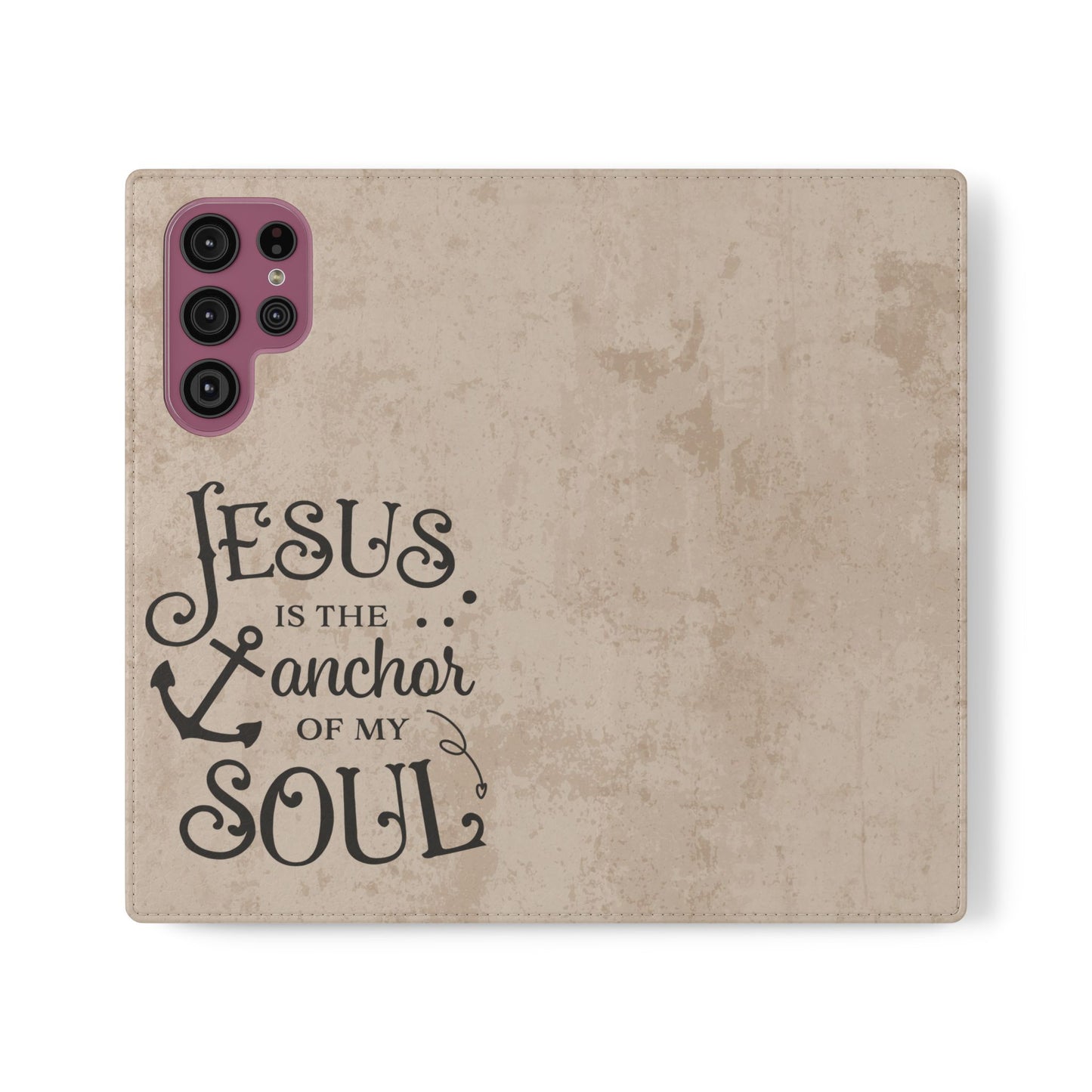 Jesus Flip Case Inspirational iPhone Samsung Wallet, Christian Gift, Faith-Based Accessory, Stylish Protection for Any Occasion