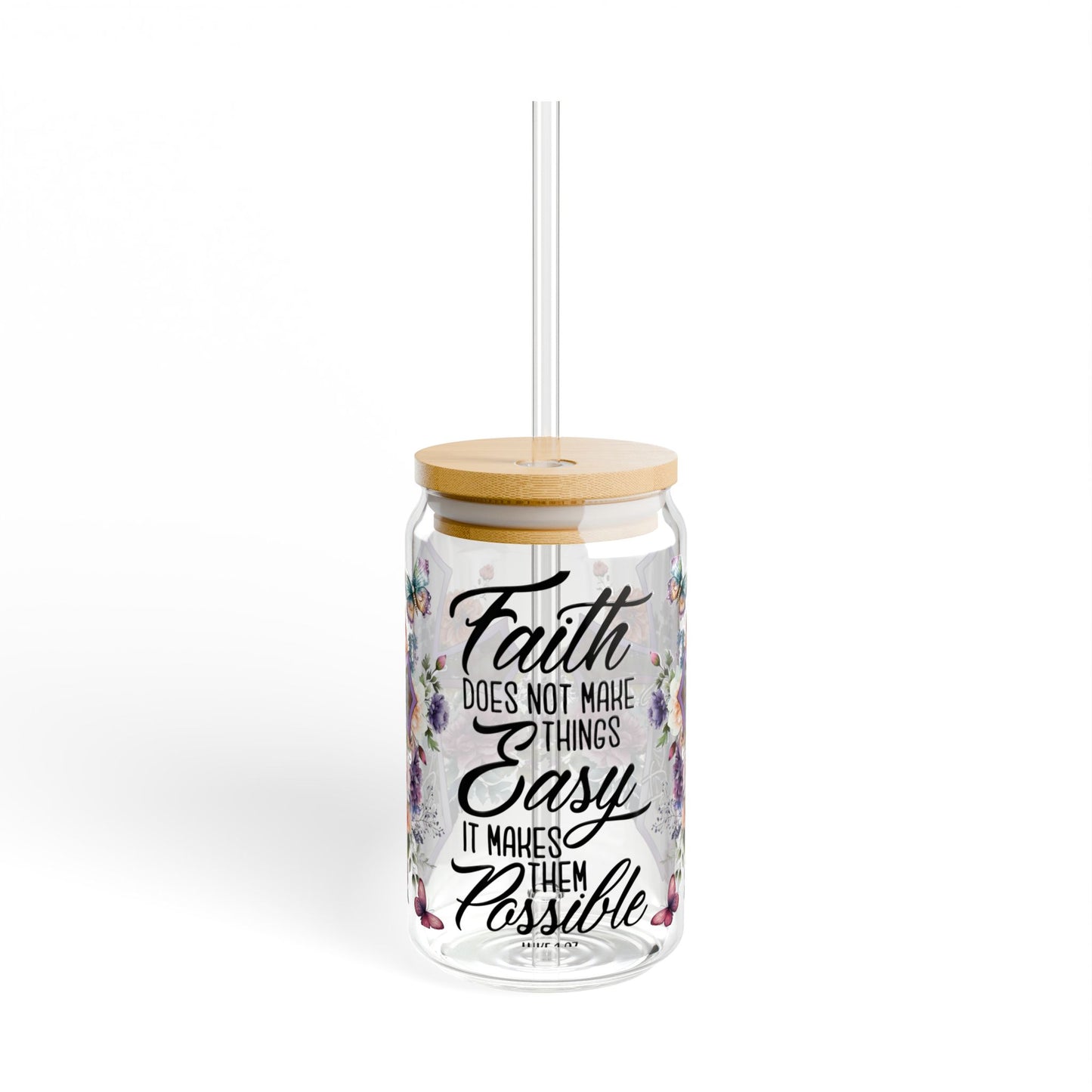 Faith Sipper Glass Tumbler