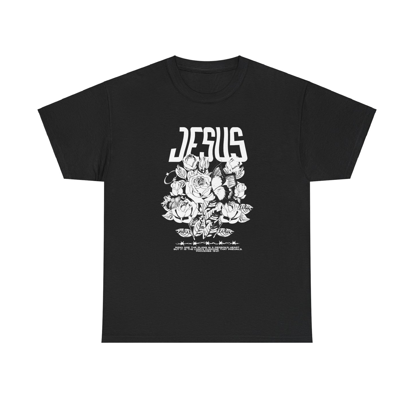 Many Are The Plans In A Person's Heart, But It Is The Lord's Purpose That Prevails Jesus Unisex Heavy Cotton Tee