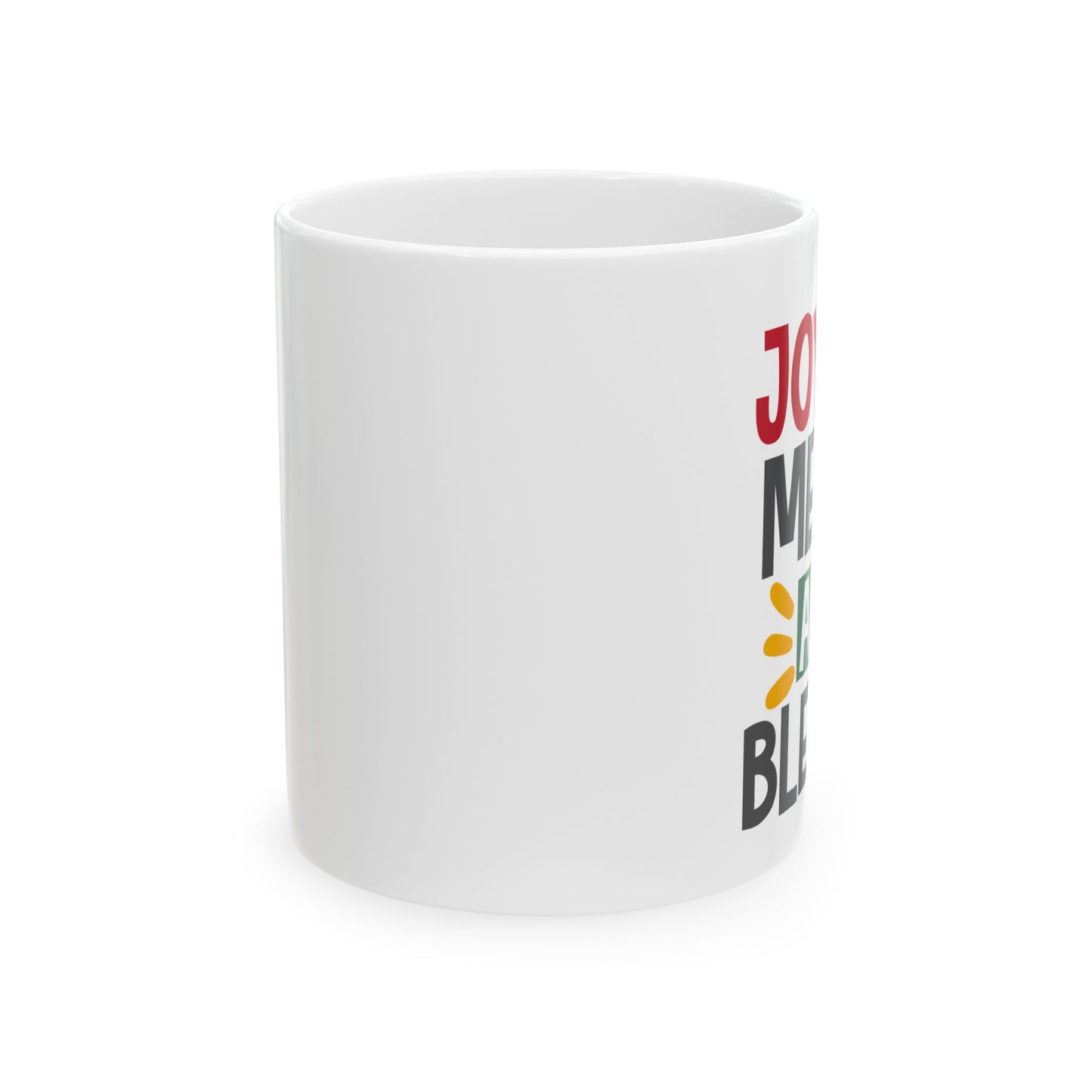 Joyful Merry & Blessed Christmas Ceramic Mug