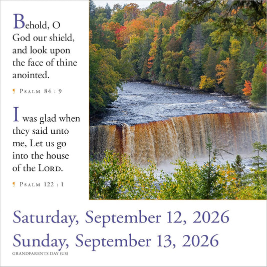 365 Bible Verses-A-Year Page-A-Day(r) Calendar 2026: Timeless Words from the Bible to Guide, Comfort, and Inspire