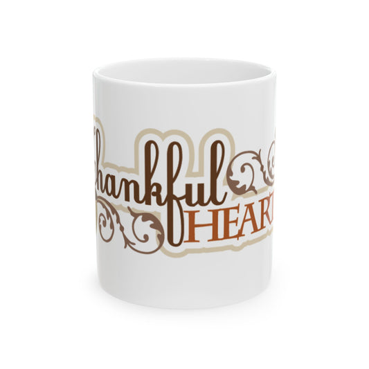 Thankful Hearts Ceramic Mug