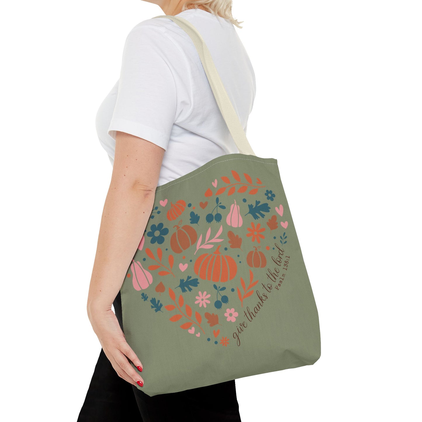 Religious Tote Bag - 'Give Thanks To The Lord' Carryall