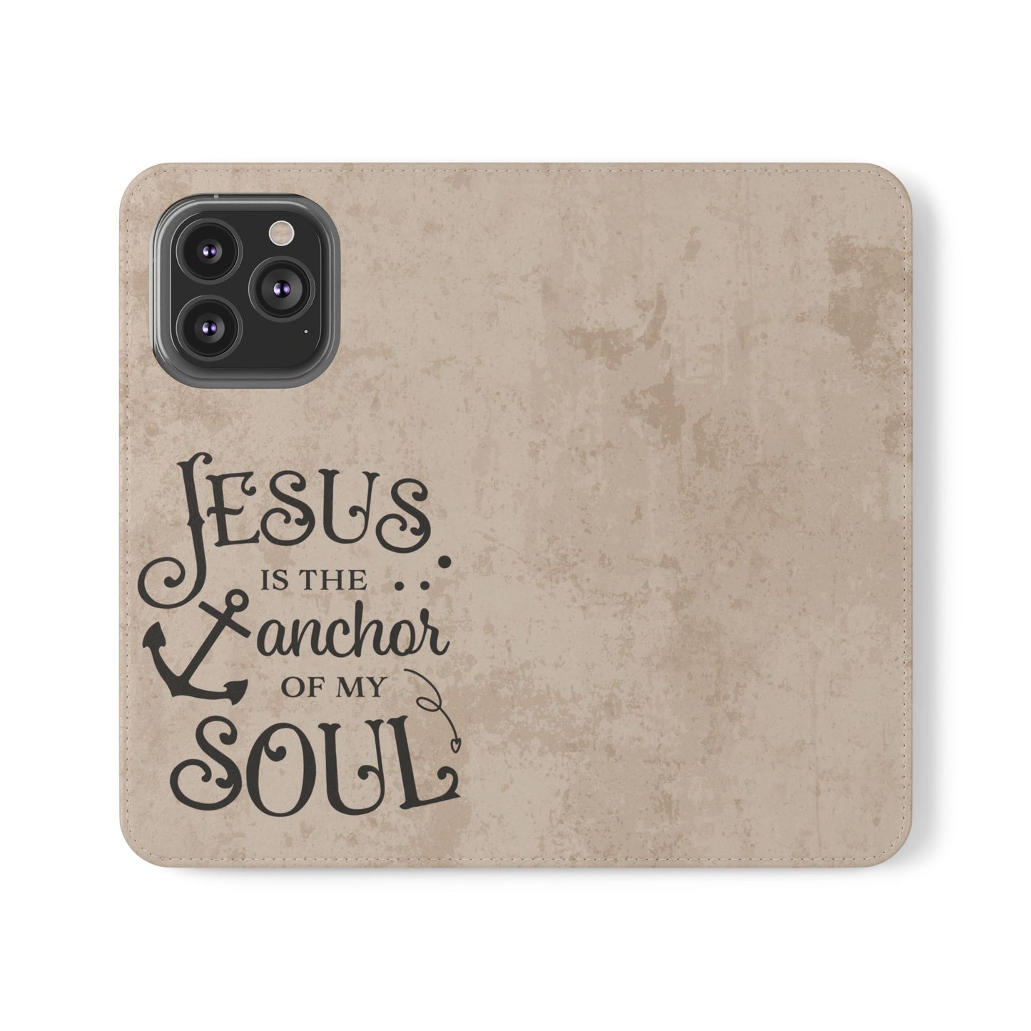Jesus Flip Case Inspirational iPhone Samsung Wallet, Christian Gift, Faith-Based Accessory, Stylish Protection for Any Occasion