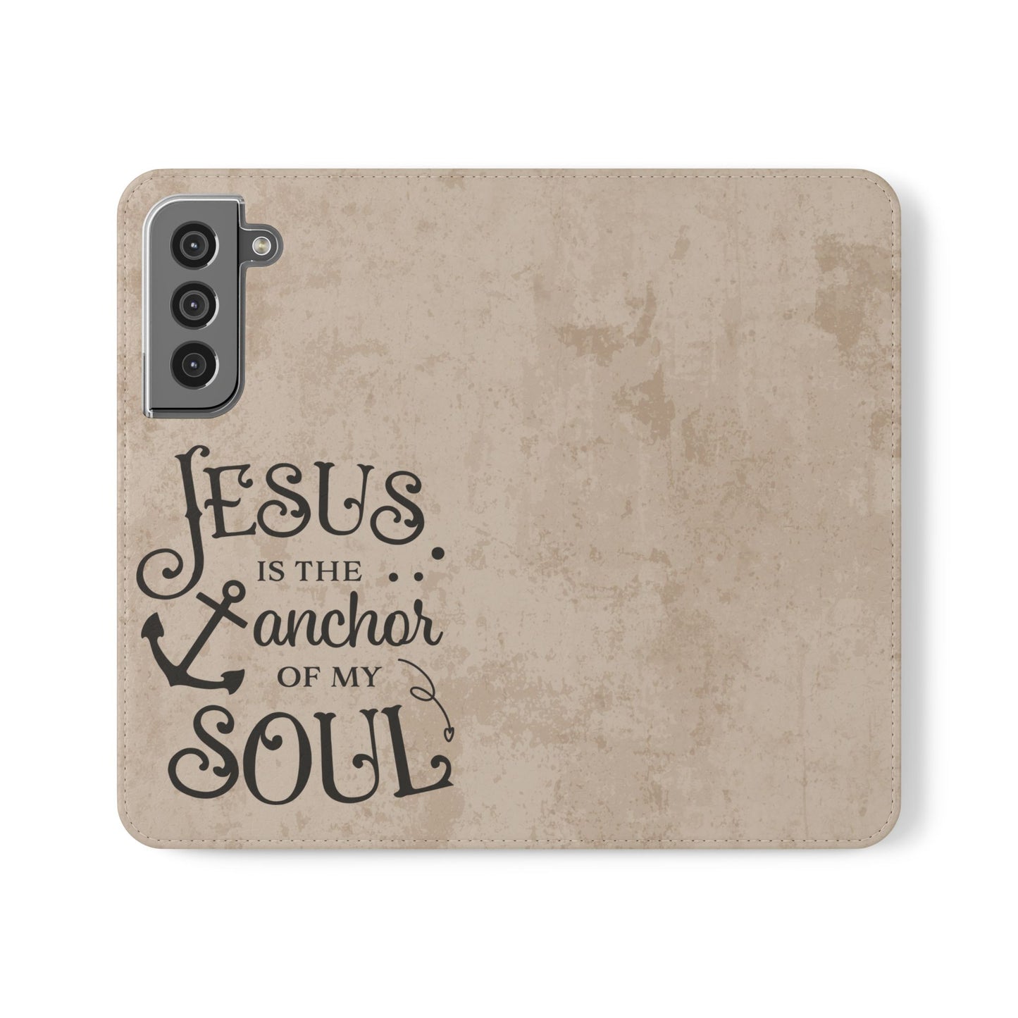 Jesus Flip Case Inspirational iPhone Samsung Wallet, Christian Gift, Faith-Based Accessory, Stylish Protection for Any Occasion