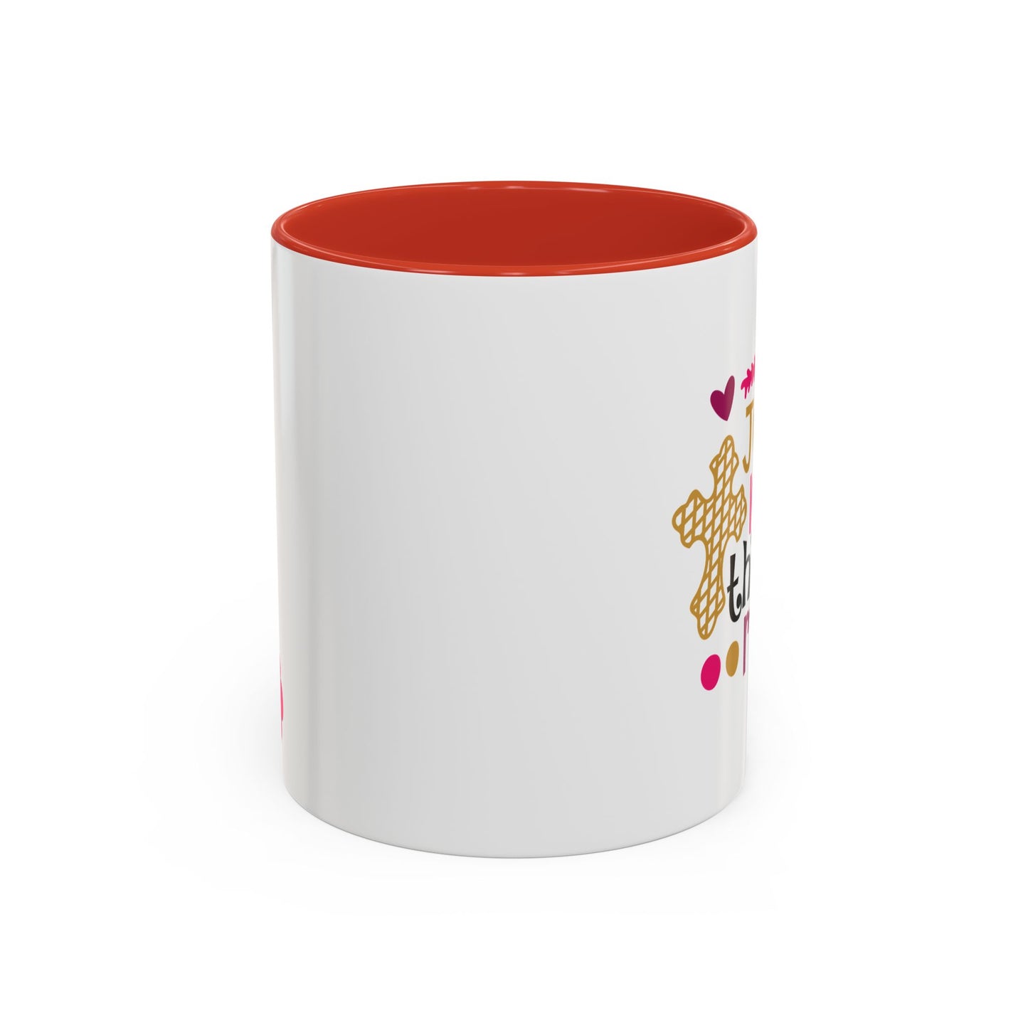 Jesus Loves This Hot Mess Accent Coffee Mug