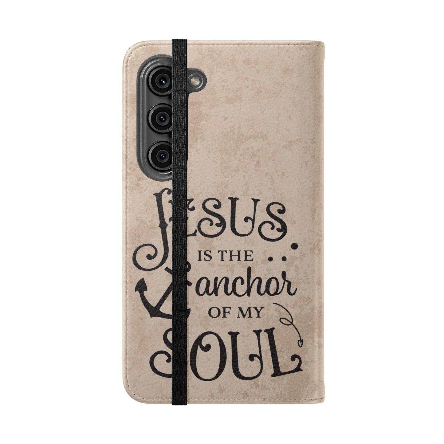 Jesus Flip Case Inspirational iPhone Samsung Wallet, Christian Gift, Faith-Based Accessory, Stylish Protection for Any Occasion