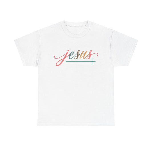 Inspirational Jesus The Way The Truth The Life Quote Heavy Cotton Tee Christian Faith T-Shirt